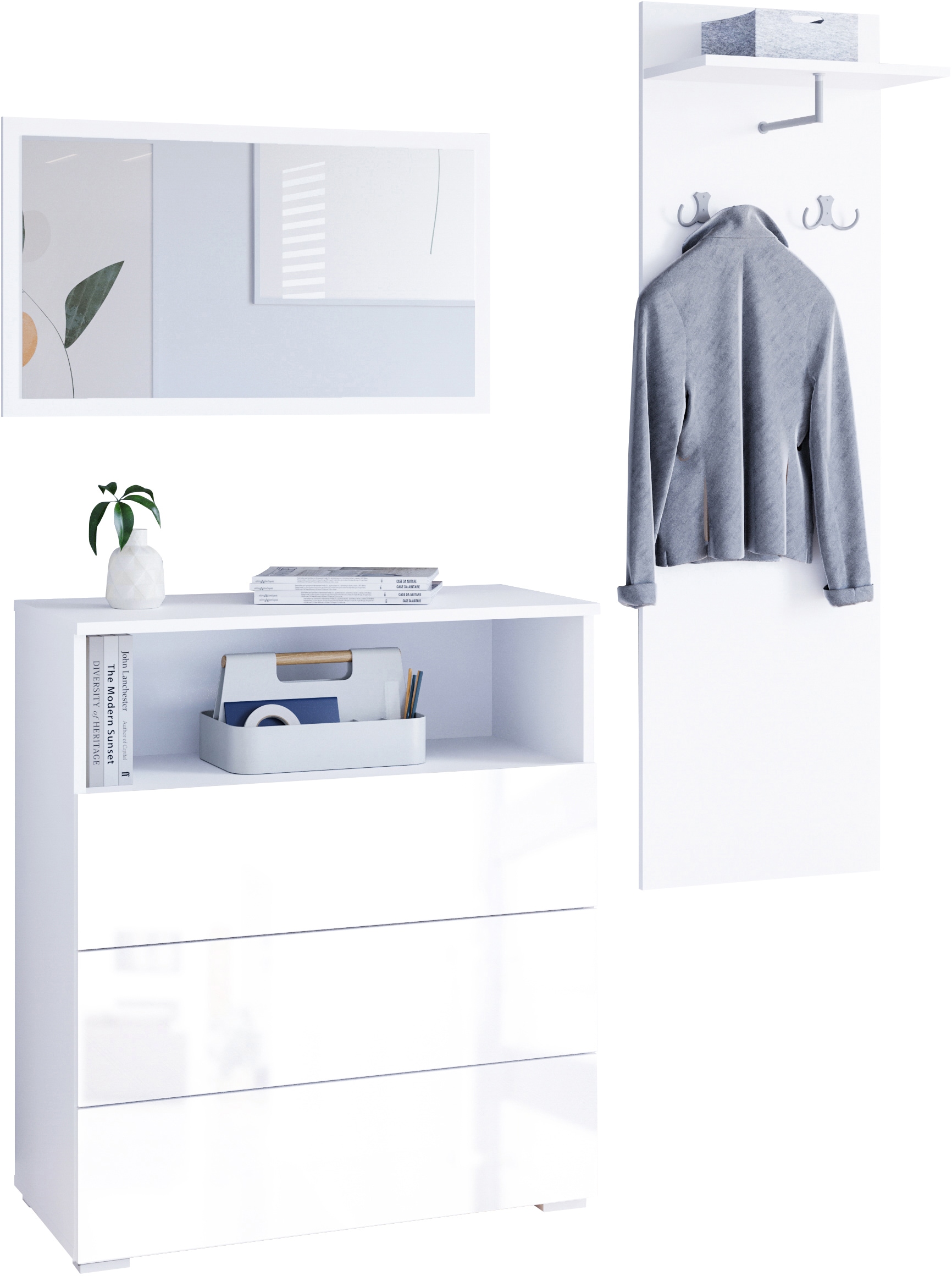 GOODproduct Garderoben-Set »PARIS/ TOKYO« Komplett-Set, 3 Stk. tlg.
