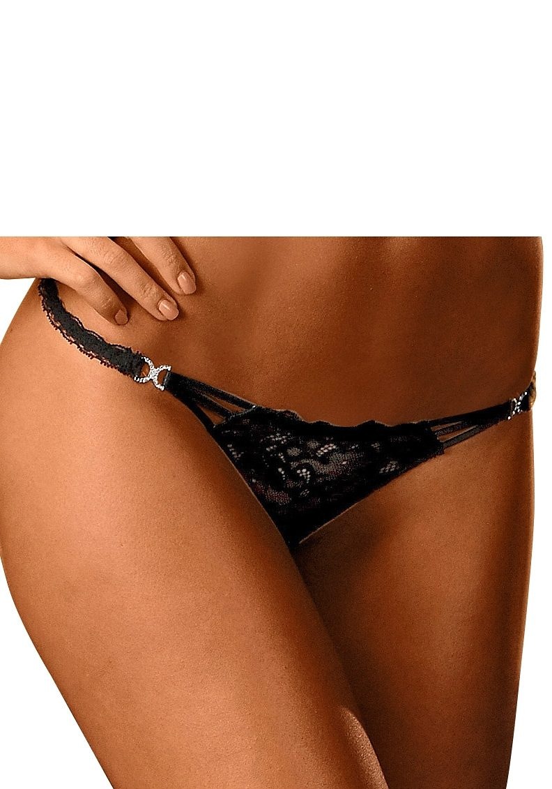 Image of LASCANA String, mit dekorativen Strass-Schnallen bei Ackermann Versand Schweiz