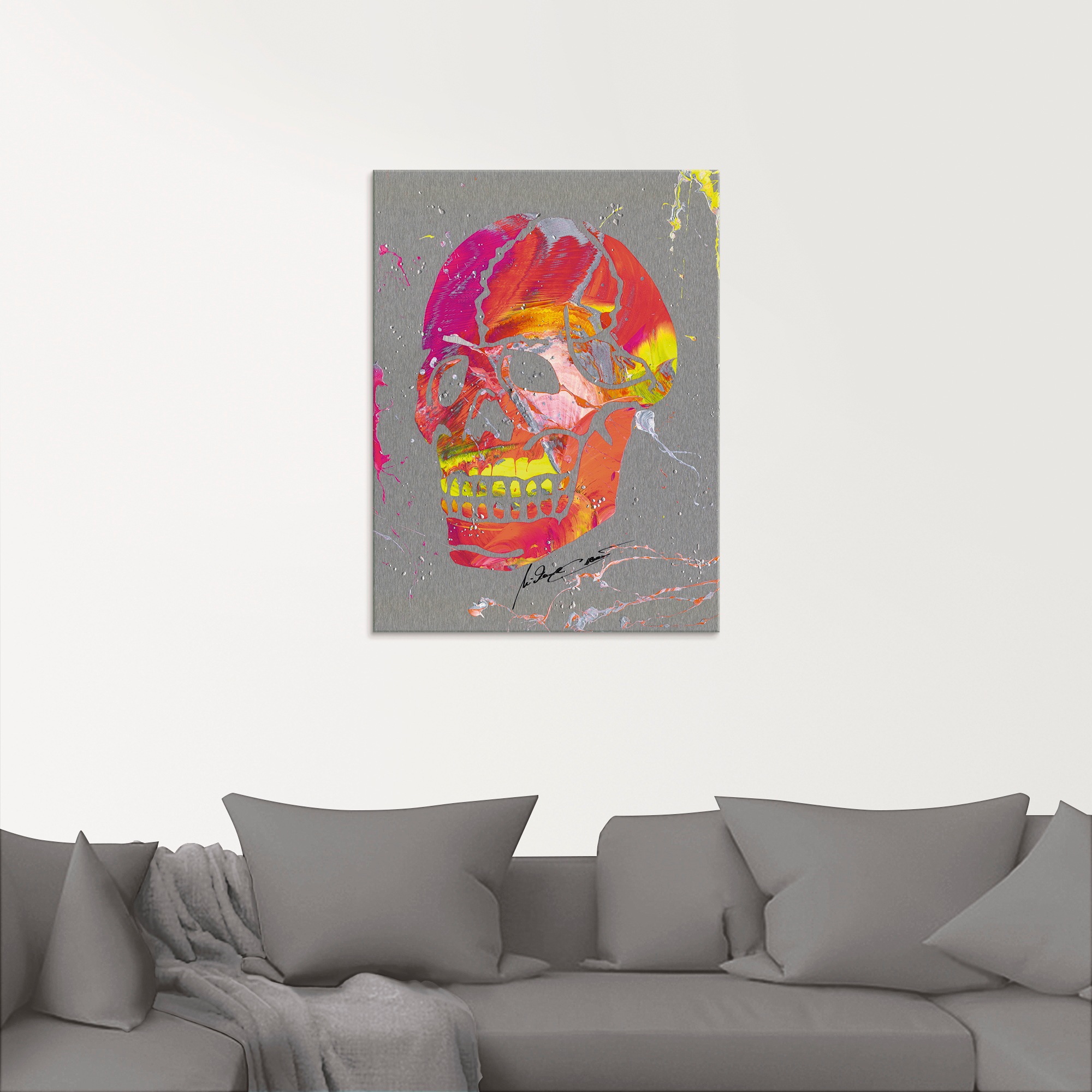 Artland Glasbild »Totenkopf 2« Körper 1 Stk. tlg. in verschiedenen Grössen