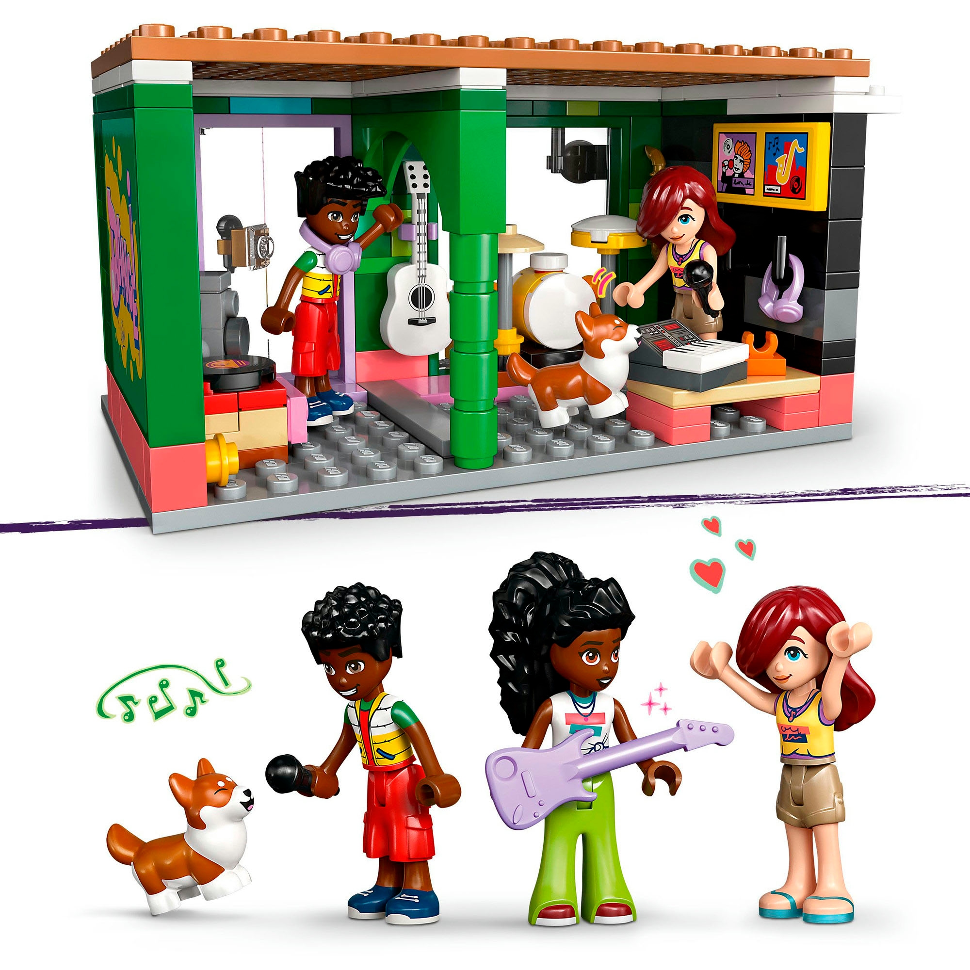 LEGO® Konstruktionsspielsteine »Musikladen & Wohnung (42653), LEGO Friends« Made in Europe