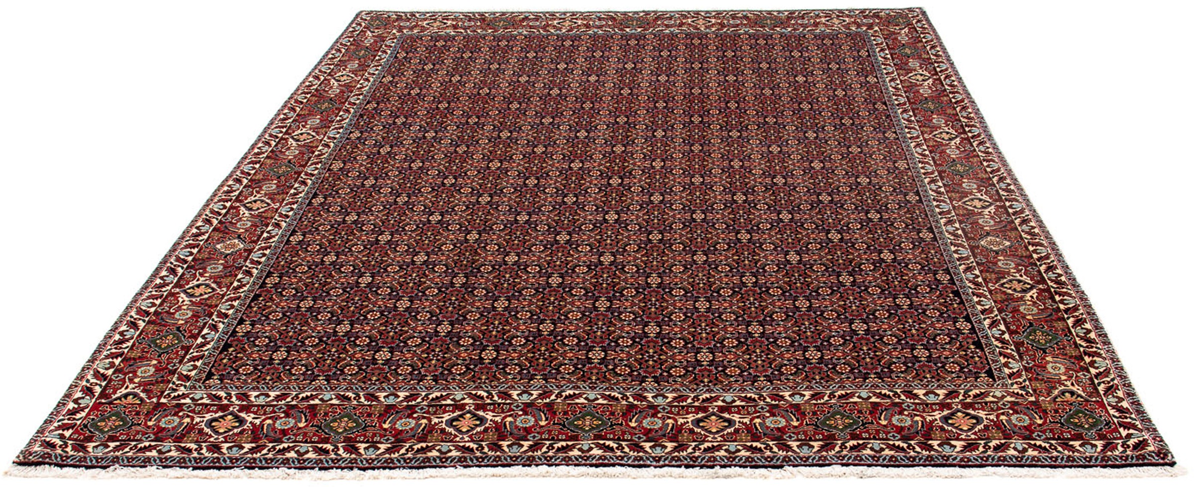 Image of morgenland Orientteppich »Perser - Bidjar - 248 x 205 cm - dunkelrot«, rechteckig, 15 mm Höhe, Wohnzimmer, Handgeknüpft, Einzelstück mit Zertifikat bei Ackermann Versand Schweiz