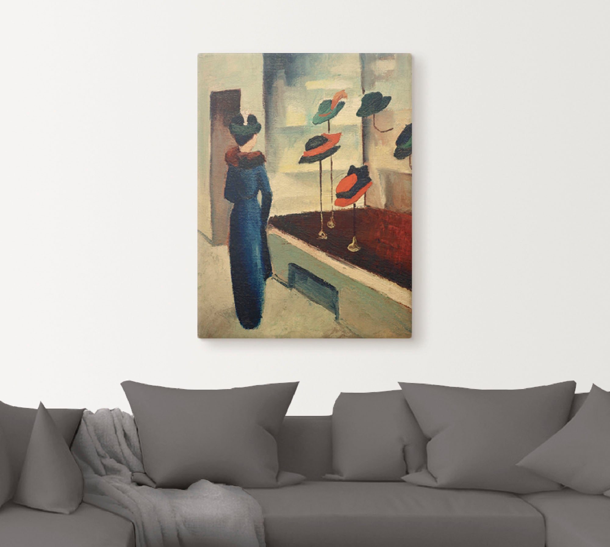 Artland Wandbild »Hutladen«, Mode, (1 St.), als Leinwandbild, Wandaufkleber oder Poster in versch. Grössen