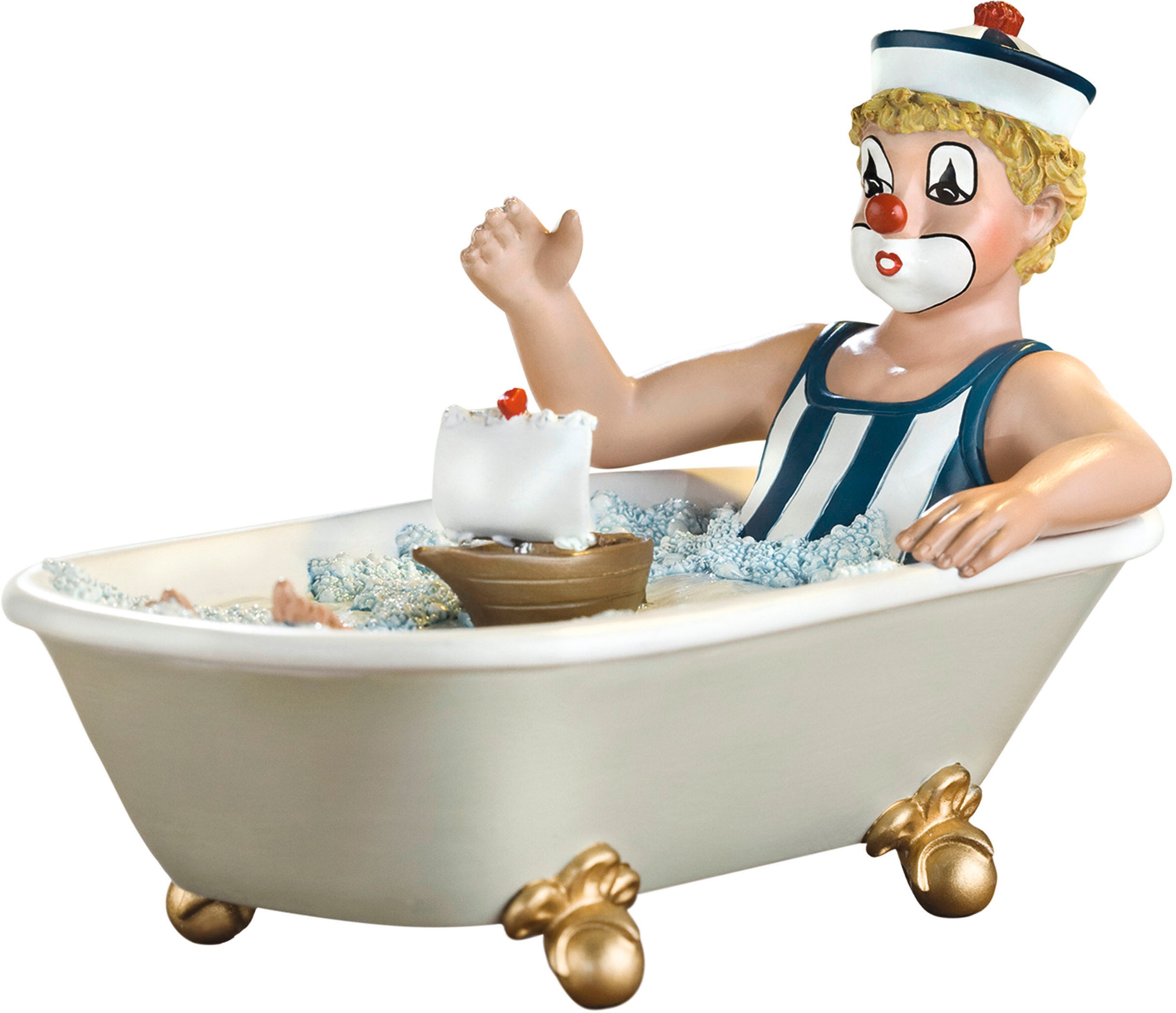 Image of Gildeclowns Sammelfigur »Clown Dekofigur, Auf grosser Fahrt«, (1 St.), handbemalt, Wohnzimmer bei Ackermann Versand Schweiz