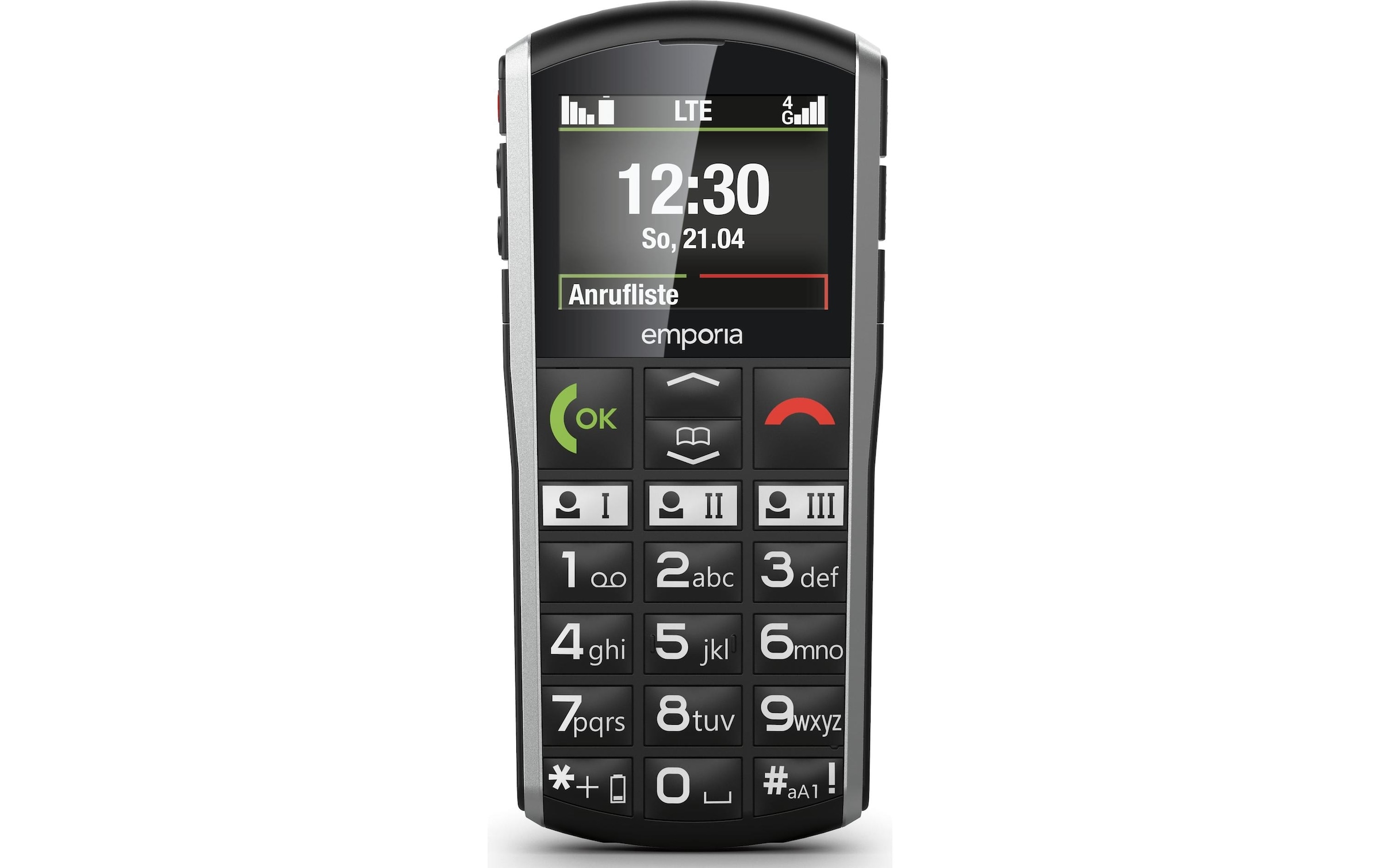 Emporia Smartphone »SIMPLICITY LTE 4G«, Schwarz, 5,06 cm/2 Zoll
