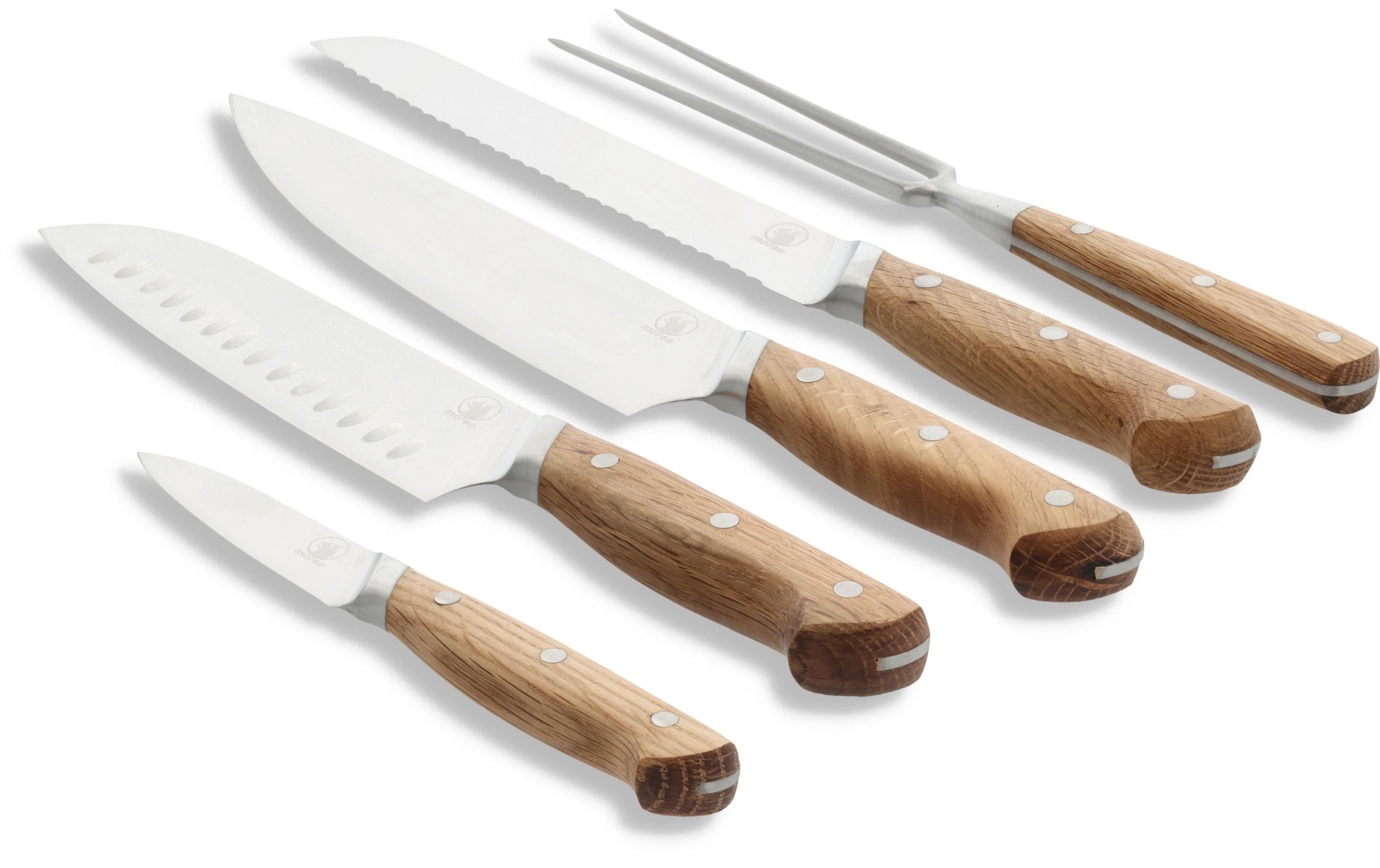 Kochmesser »Messer-Set Foresta 5tlg.«, (1 tlg.), Aus Eichen-Holz (USA) gefertigt.