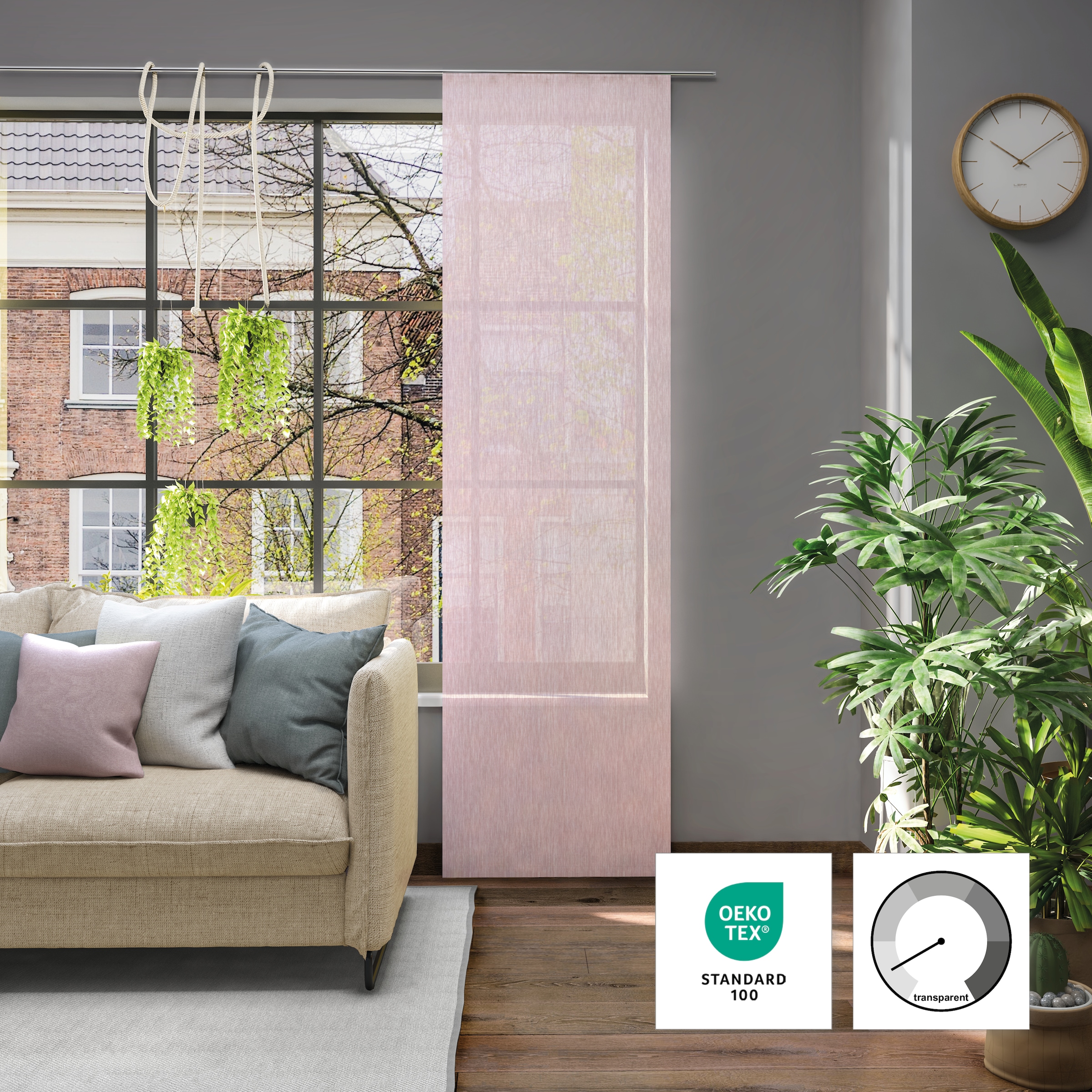 Neutex for you! Schiebegardine »Libre-ECO« Paneelwagen 1 Stk. tlg. 60 x 245 cm (B x H)
