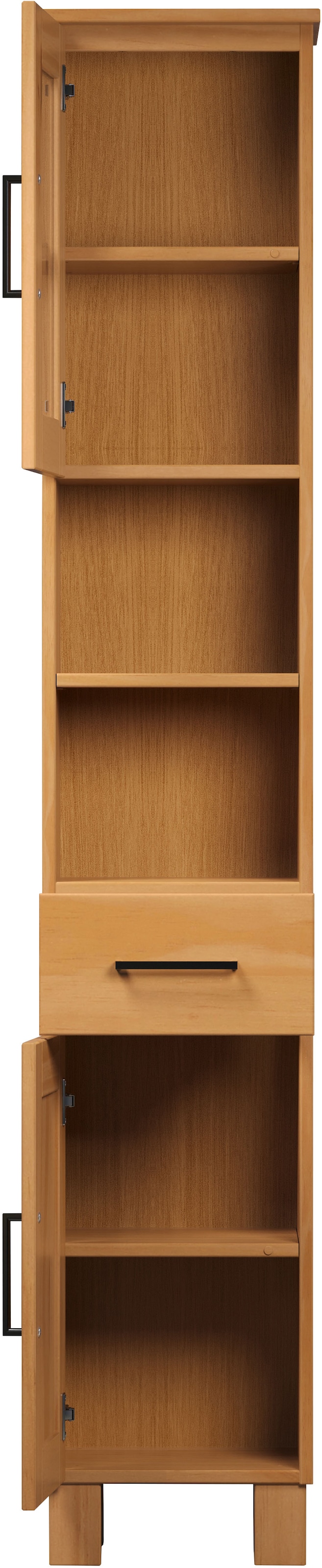 welltime Hochschrank »Ulea«, (1 St.), Badschrank aus Massivholz mit Schubkasten - Masse (B/T/H) 33/30/180 cm
