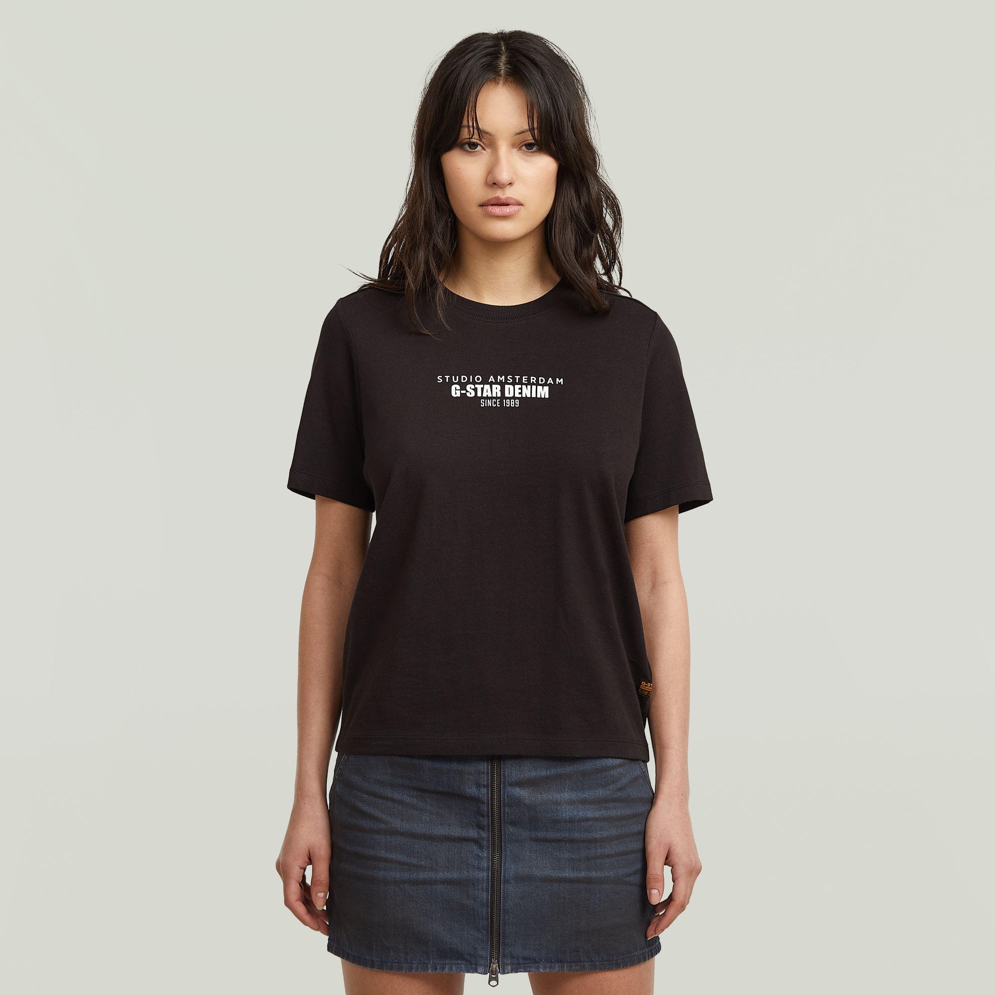 Image of G-STAR T-Shirt "HD gr r t wmn" aus Baumwolle, Print, Regular Fit