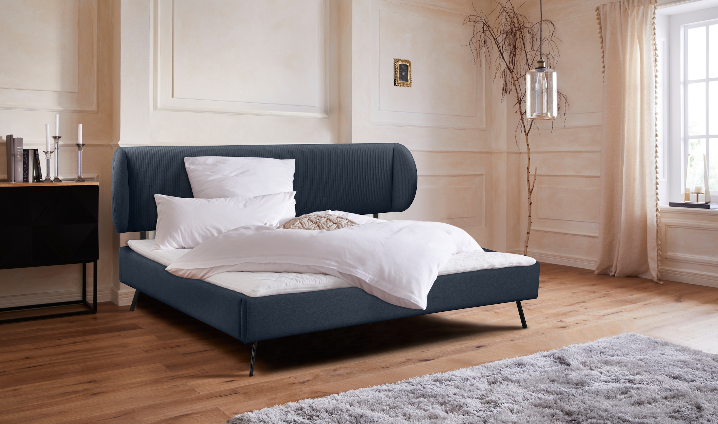 Guido Maria Kretschmer Home&Living Polsterbett »Swantje«, in 3 Breiten und 4 Farben