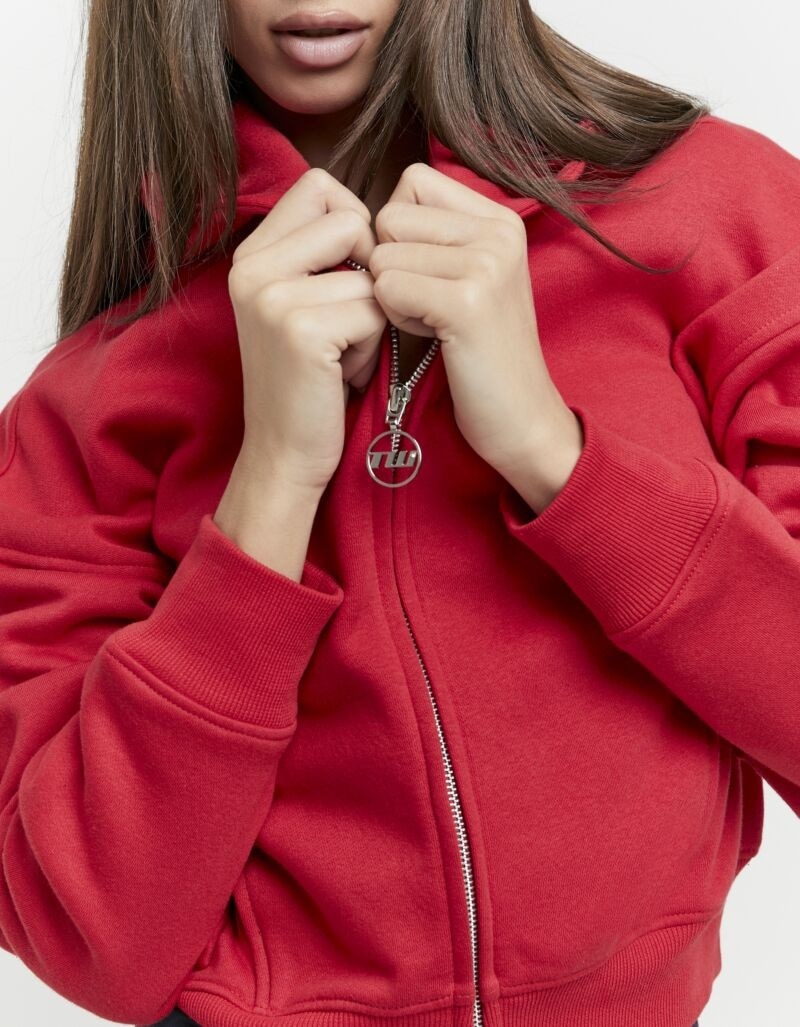 Tally Weijl Sweat à capuche »SSWCOGARY« weiche Sweatware, Baumwollmischung, Reissverschluss und Kapuze