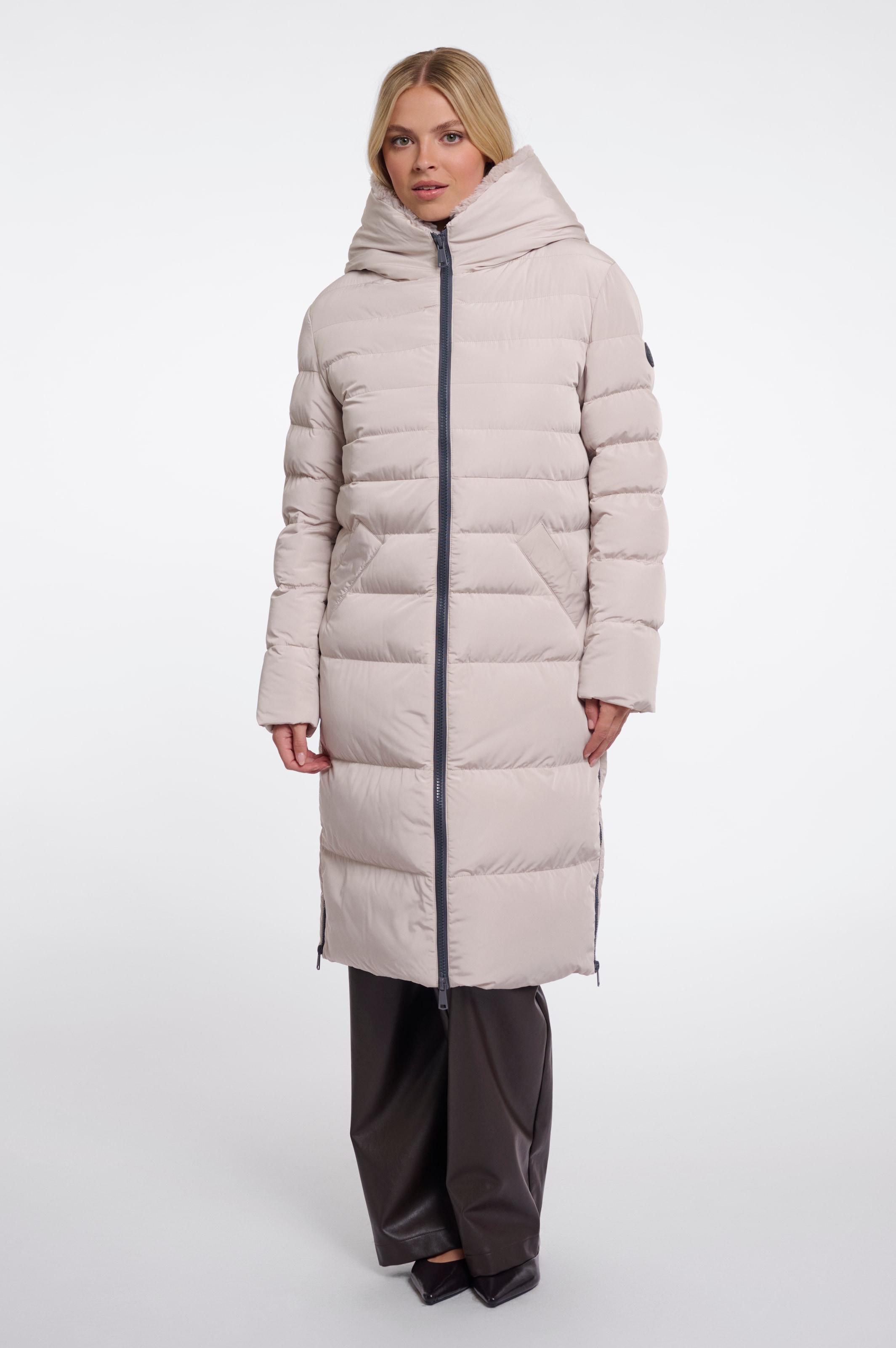 Rino & Pelle Manteau matelassé »KEILAFUR« mit Kunstfellfutter