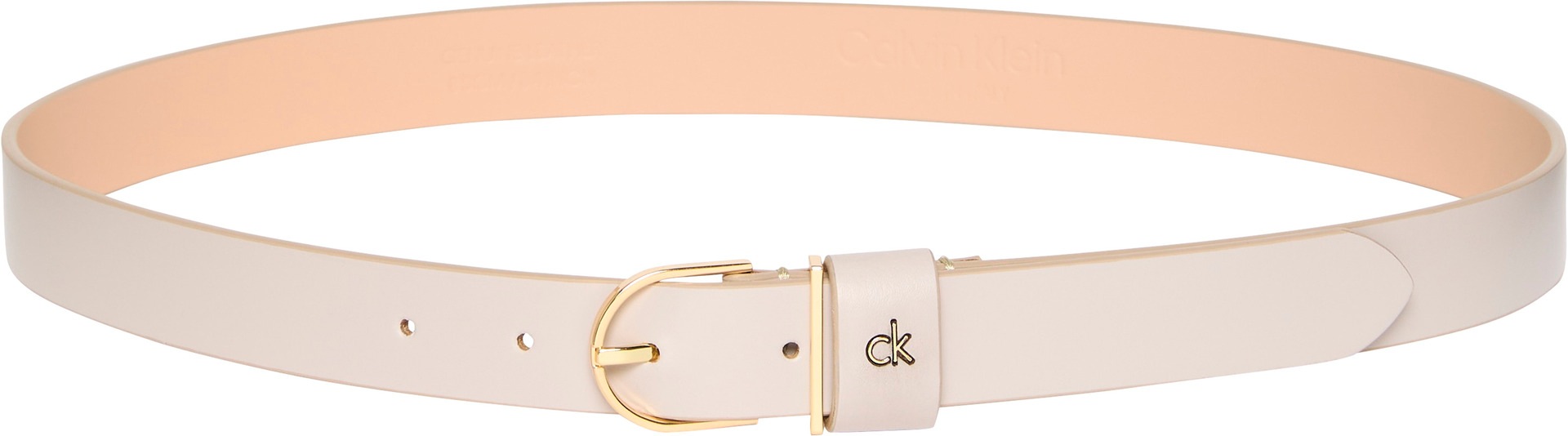 Image of Calvin Klein Jeans Ledergürtel "CK METAL LOOP ROUND BUCKLE 25MM" Grössenverstellbar