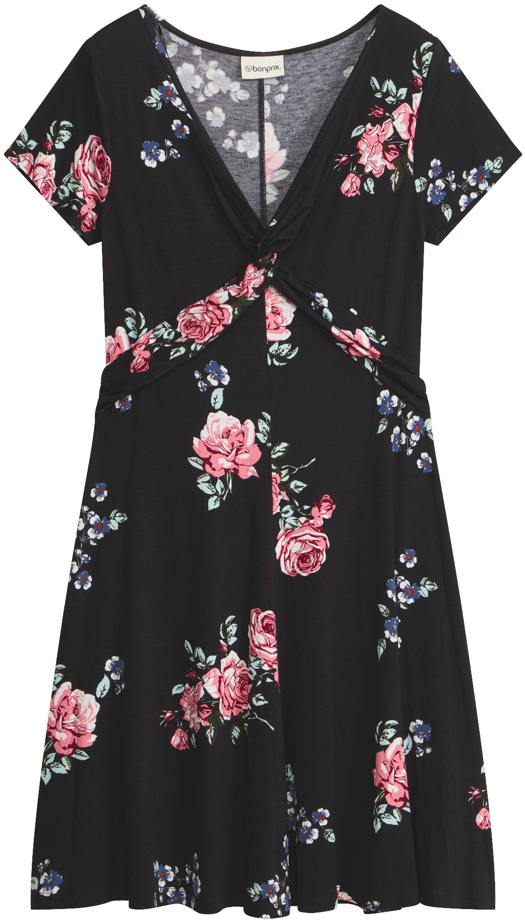 bonprix Jerseykleid für warme Tage, aus Viskose und Elasthan, ausgestellte Passform