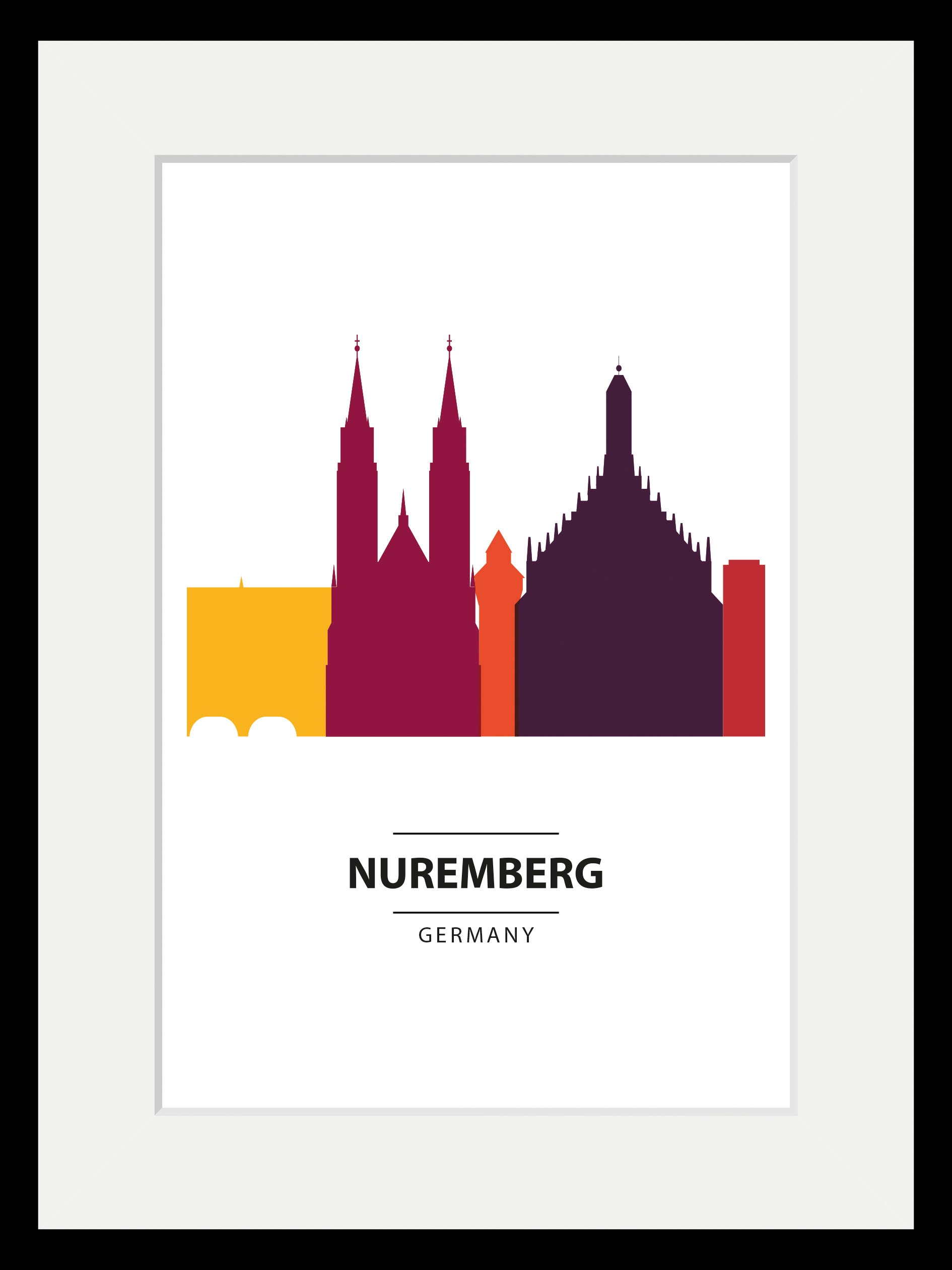 queence Bild »Nuremberg Color Splash«, Städte, (1 St.)