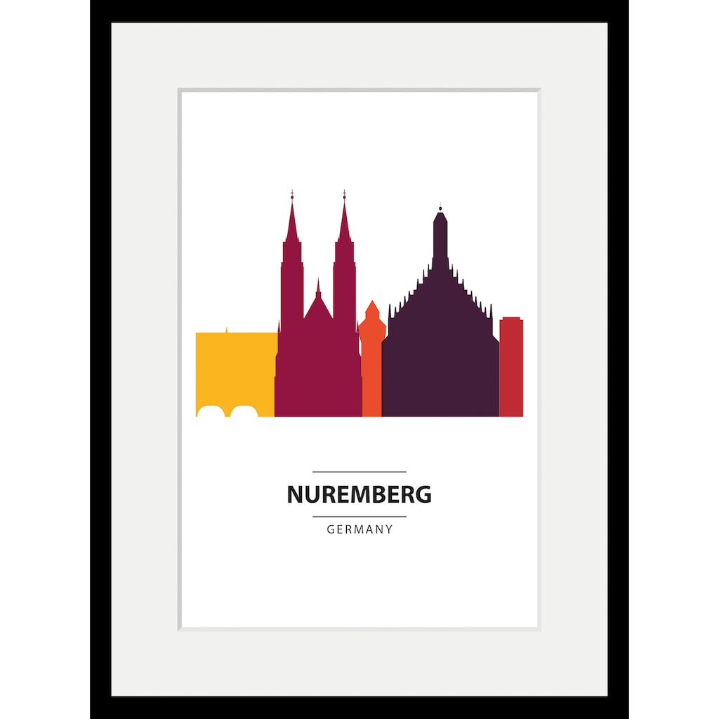 queence Bild »Nuremberg Color Splash«, Städte, (1 St.)