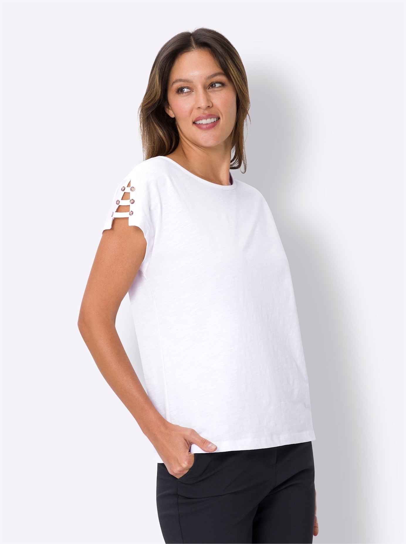 Classic Basics Shirt à col rond »Rundhals-Shirt« 1 cuis