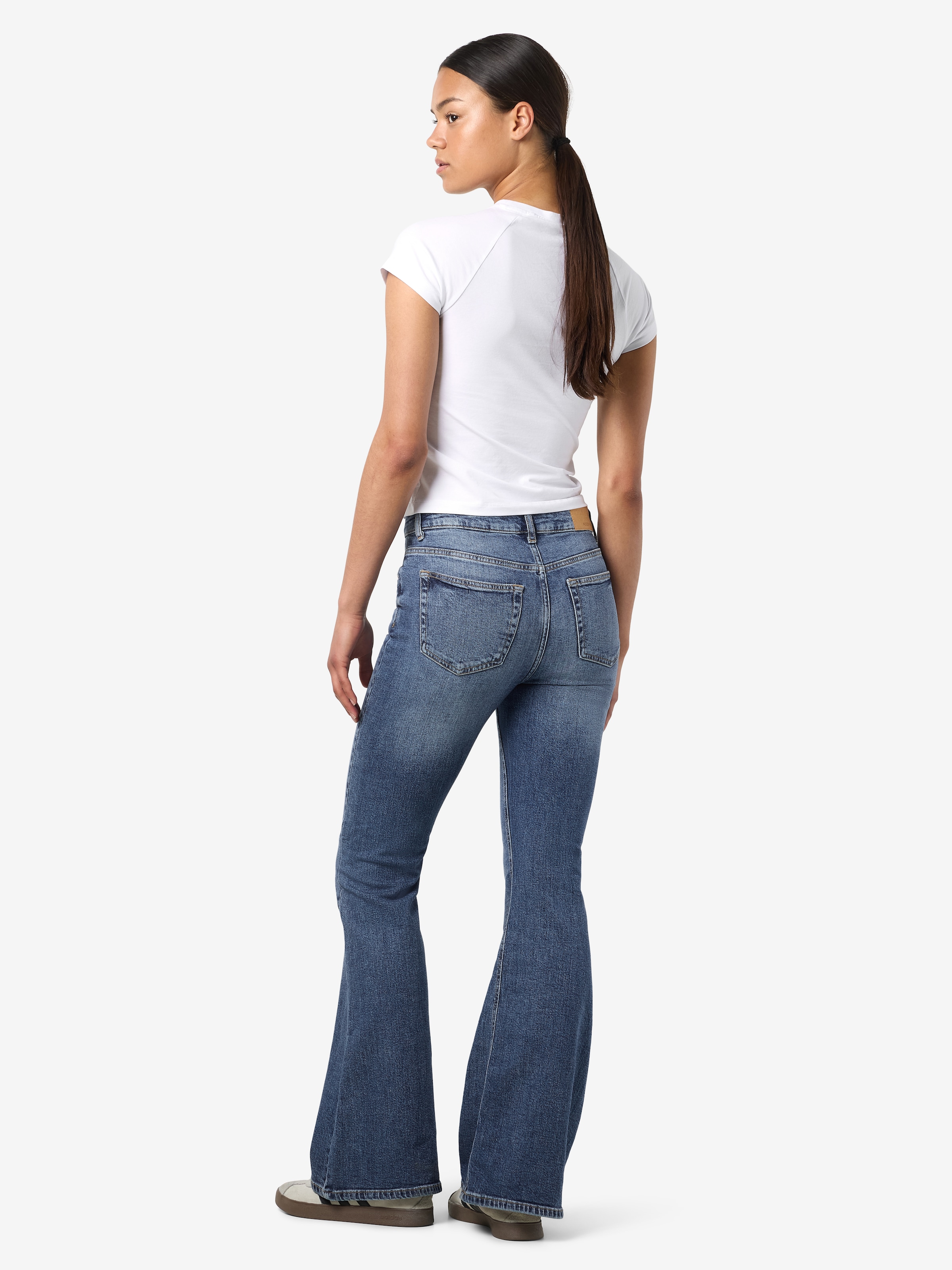 Noisy may Bootcut-Jeans »NMKAREEN HW FLARE LEG JEANS AZ436MB NOOS«