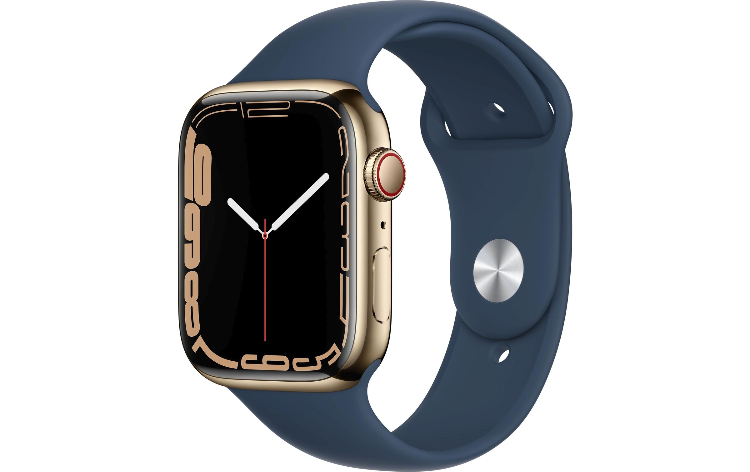 Image of Apple Smartwatch »Series 7, GPS + Cellular, 45 mm Edelstahl-Gehäuse mit Sportarmband«, (Watch OS MN9M3FD/A) bei Ackermann Versand Schweiz