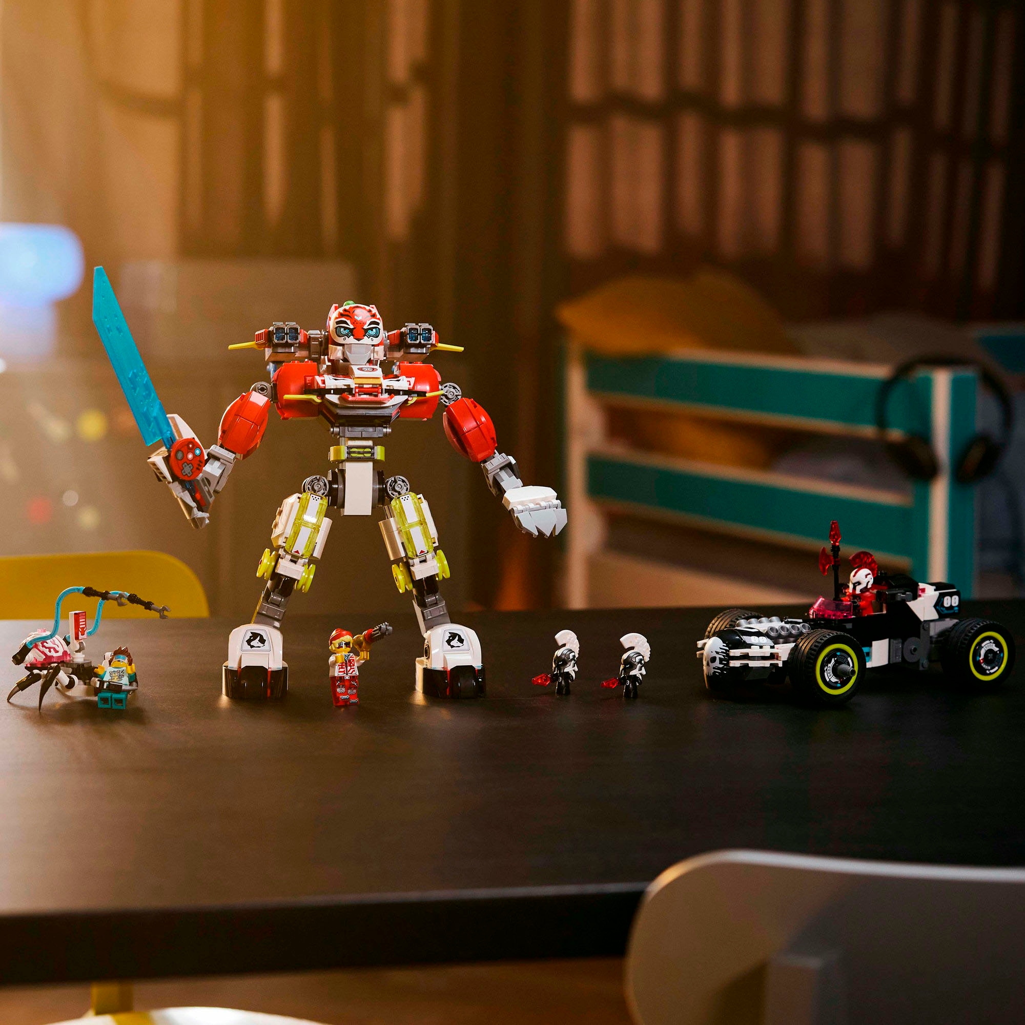 LEGO® Pions de construction »Coopers Tiger-Mech und Zero's Hot Rod Auto (71497), LEGO DREAMZzz« fabriqué en Europe