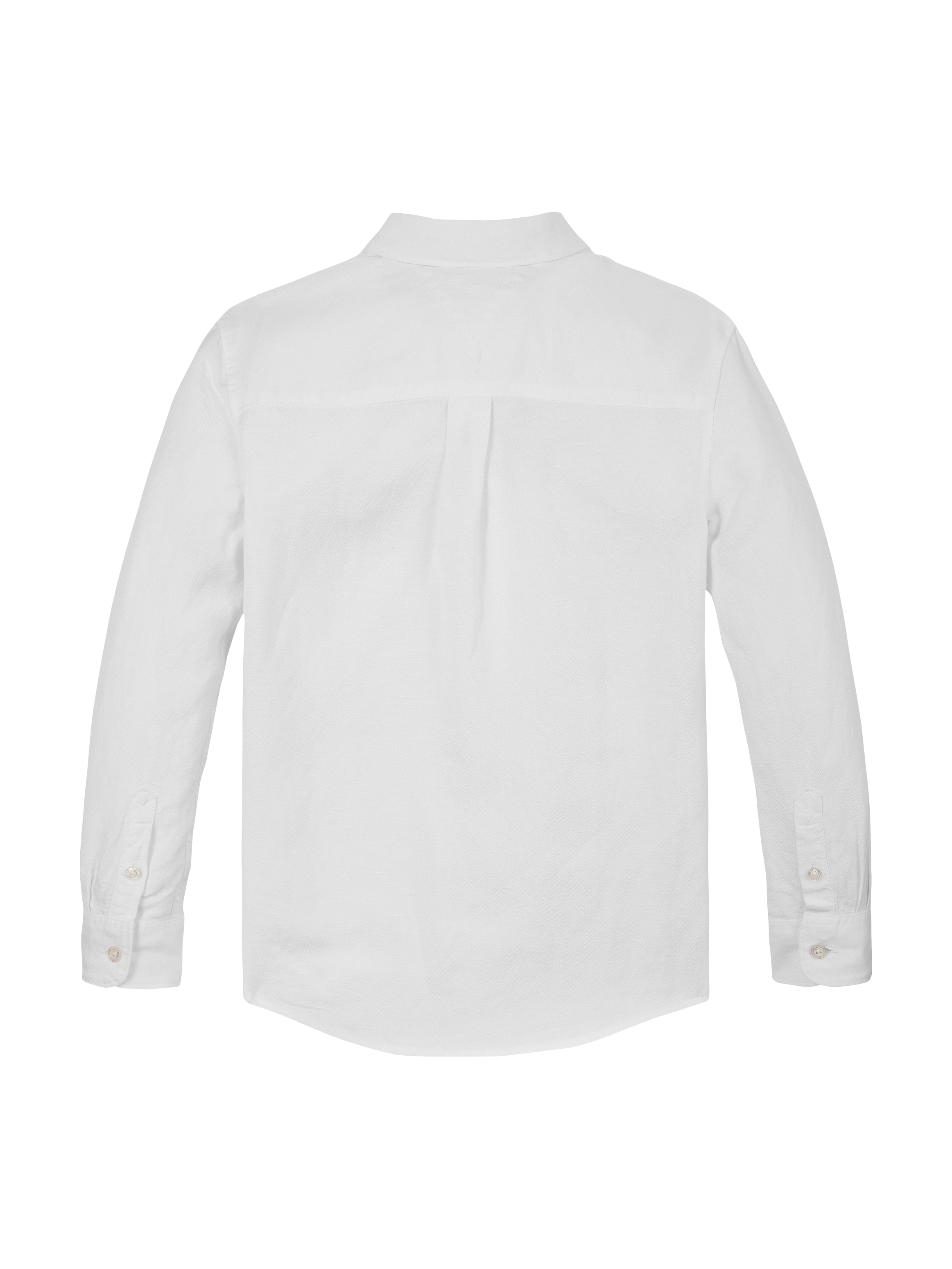 Tommy Hilfiger Chemise à manches longues »LINEN BLEND RELAXED SHIRT LS« mit Brusttasche, Logostickerei