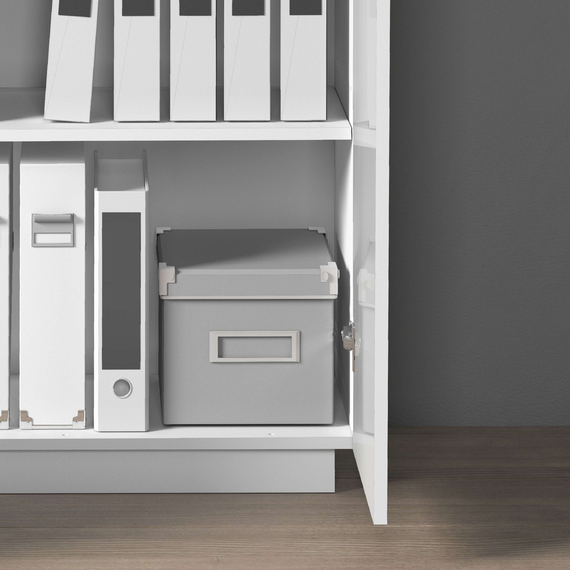 INOSIGN Aktenschrank »Vega, Mehrzweckschrank, Büroschrank, mit 2 Türen« & verstellbaren Einlegeböden, Höhe 86 oder 166 cm, Made in Italy