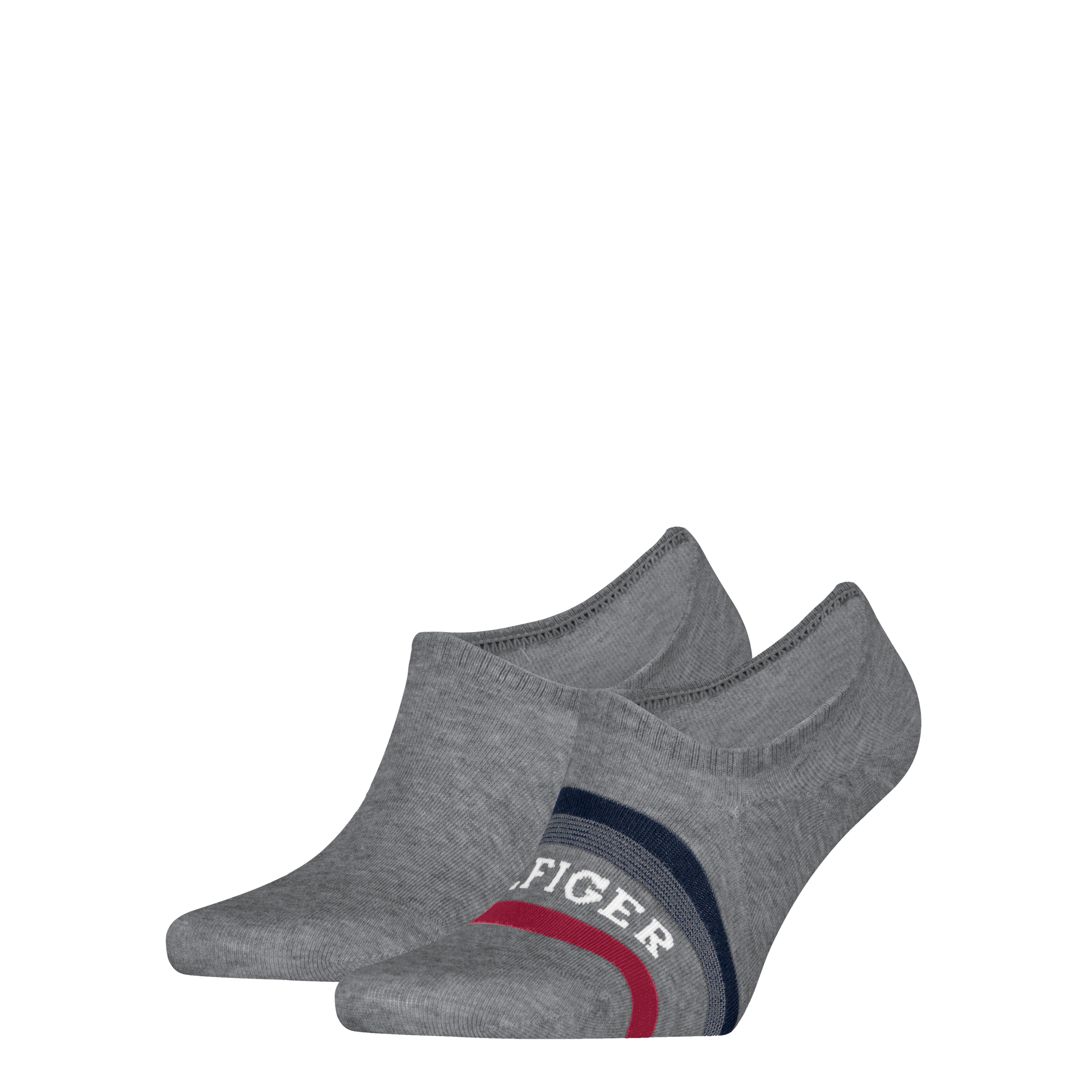 Tommy Hilfiger Chaussons »TH MEN FOOTIE 2P HILFIGER TAB« pack de 2,  avec technologie antidérapante