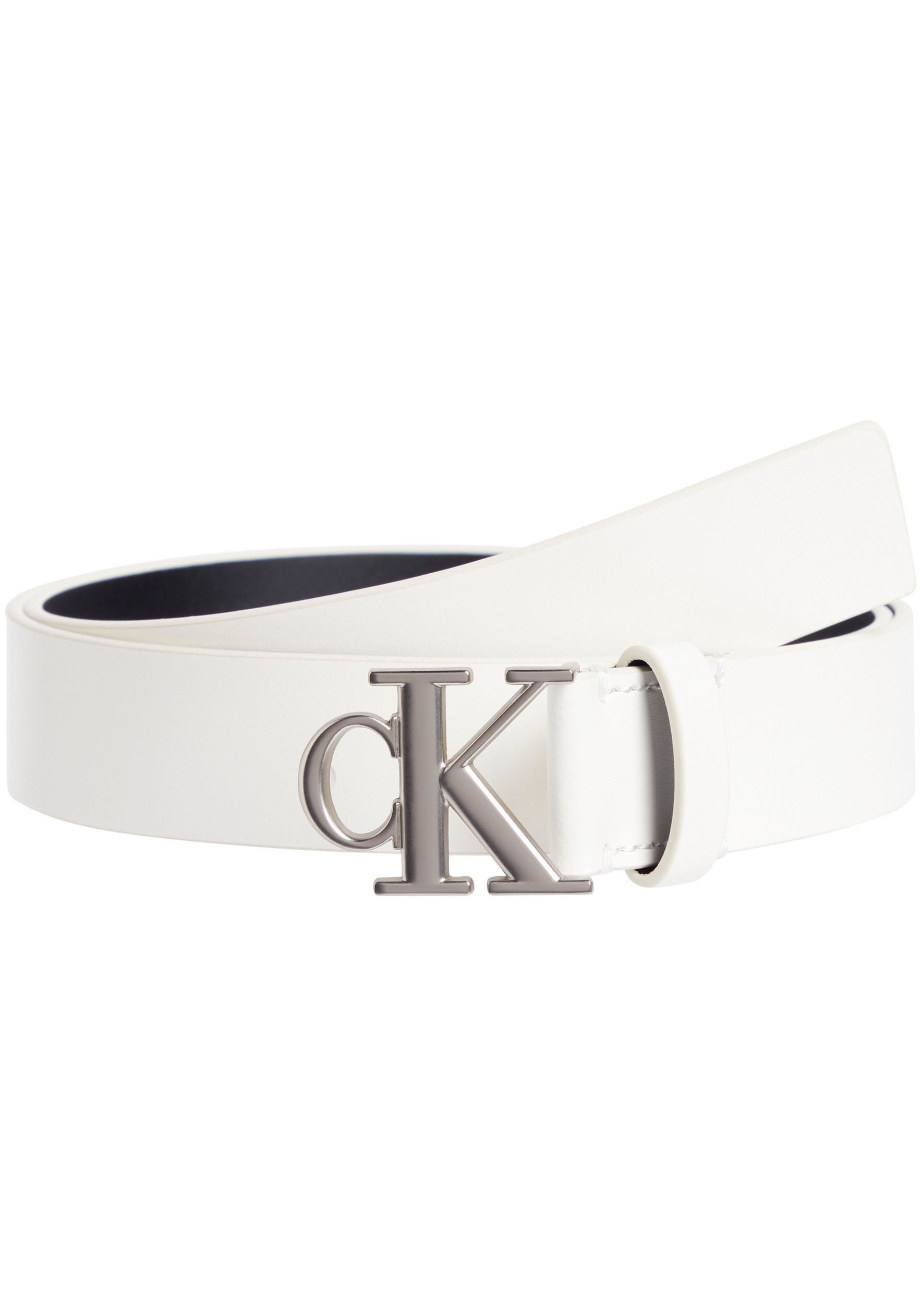 Calvin Klein Jeans Ledergürtel »MONO PLAQUE LTHR BELT 30MM«, mit Logoschnalle