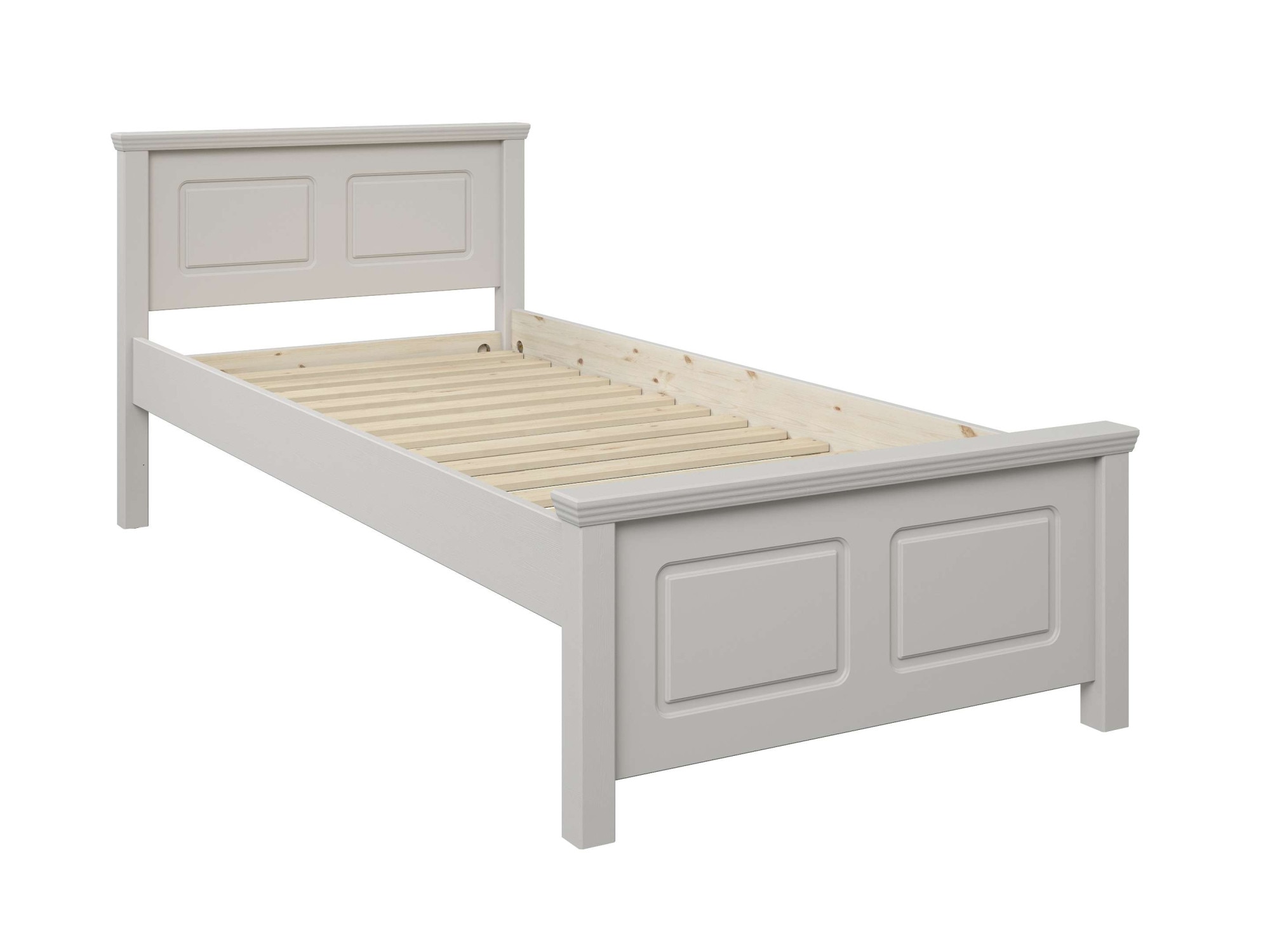 GOODproduct Lit en bois massif »ERIK' , Made in Europe, optional mit Schublade, Massivholz Kiefer« FSC® zertifiziert,  in mehreren Grössen, Landhausstil mit Kassettenoptik