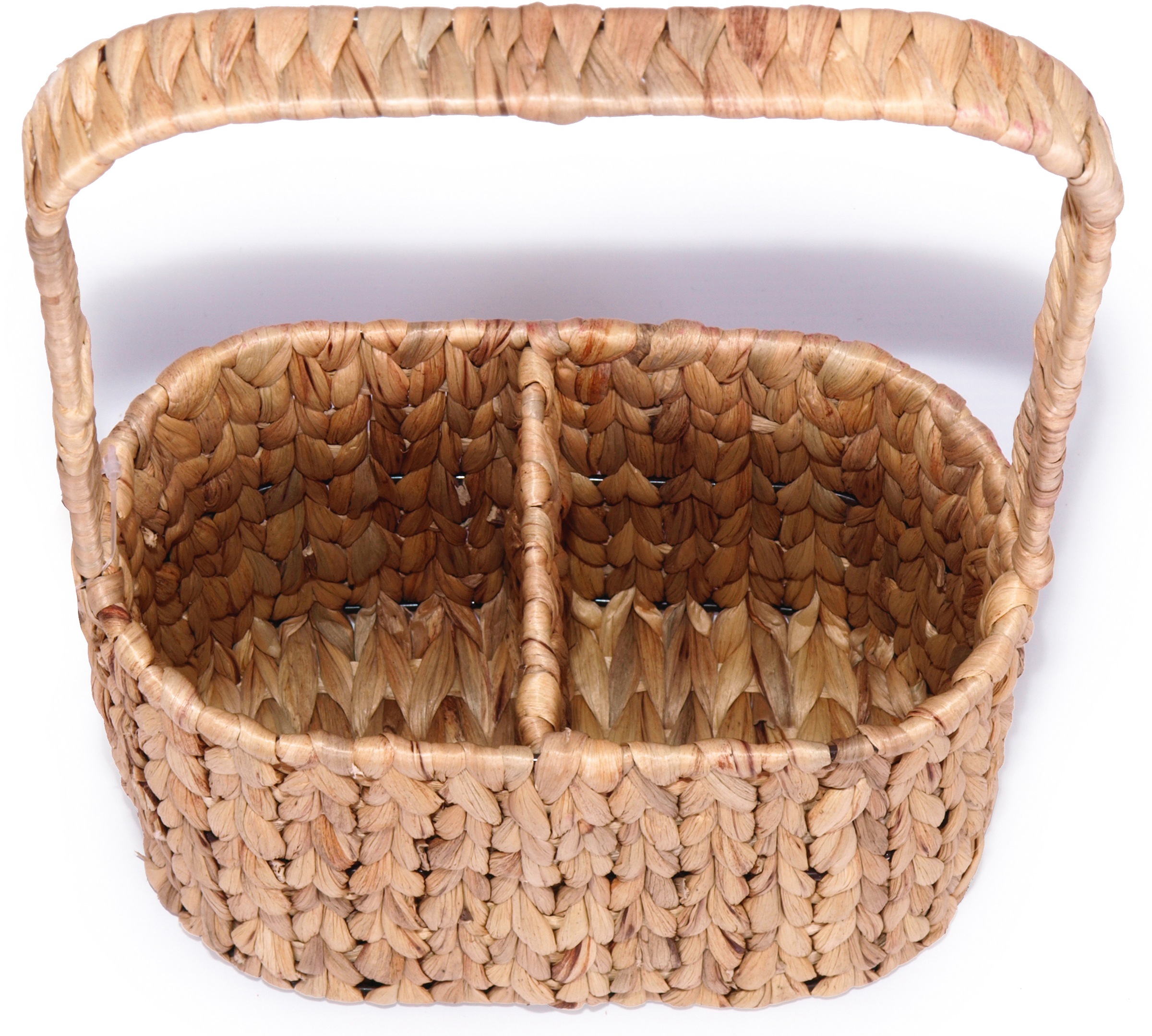 Franz Müller Flechtwaren Flaschenkorb, aus Wasserhyazinthe, oval, für 2 Flaschen