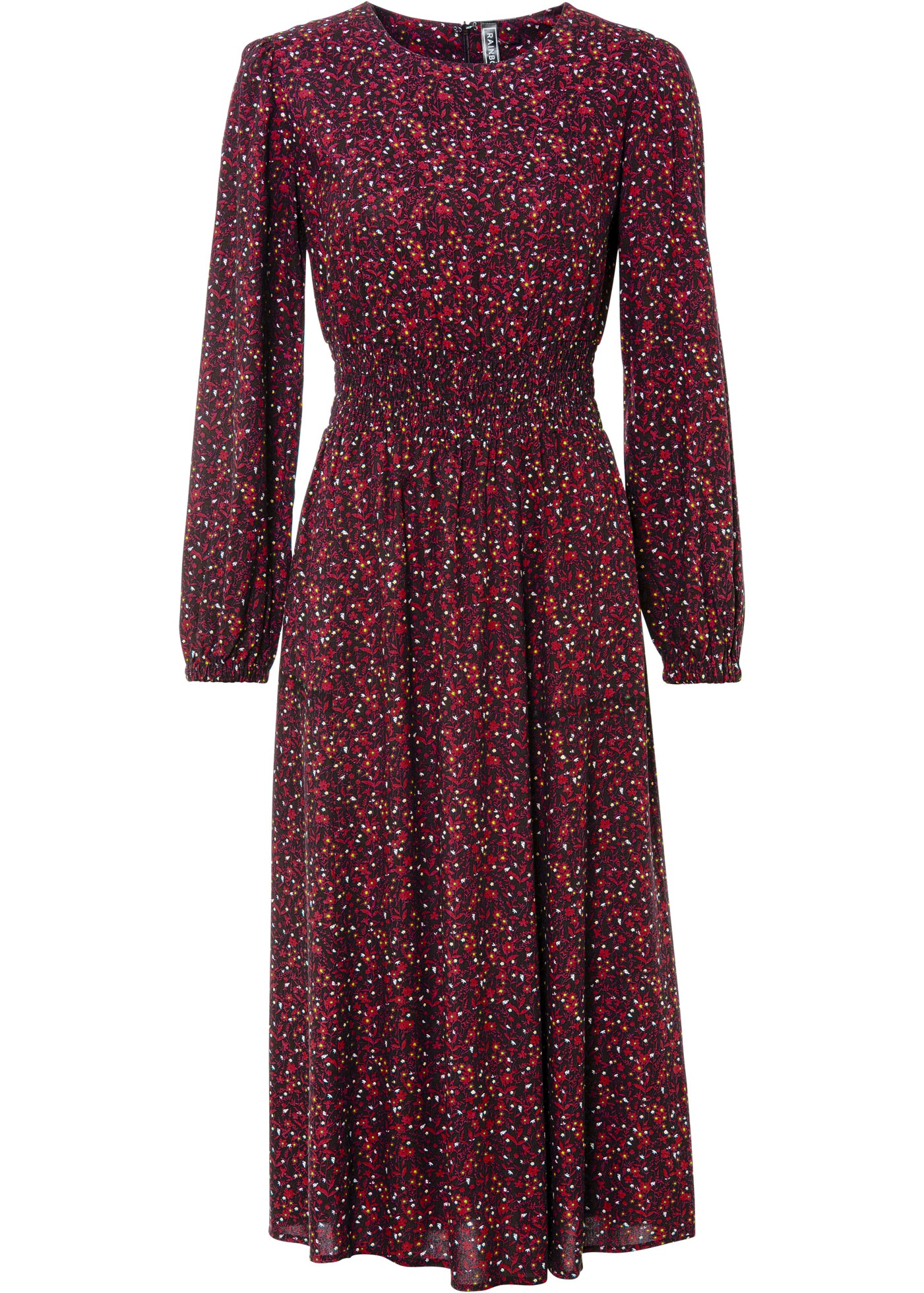 bonprix Robe midi »Midikleid mit Blumenprint« für die Herbstsaison, aus Viskose, Oversize-Passform