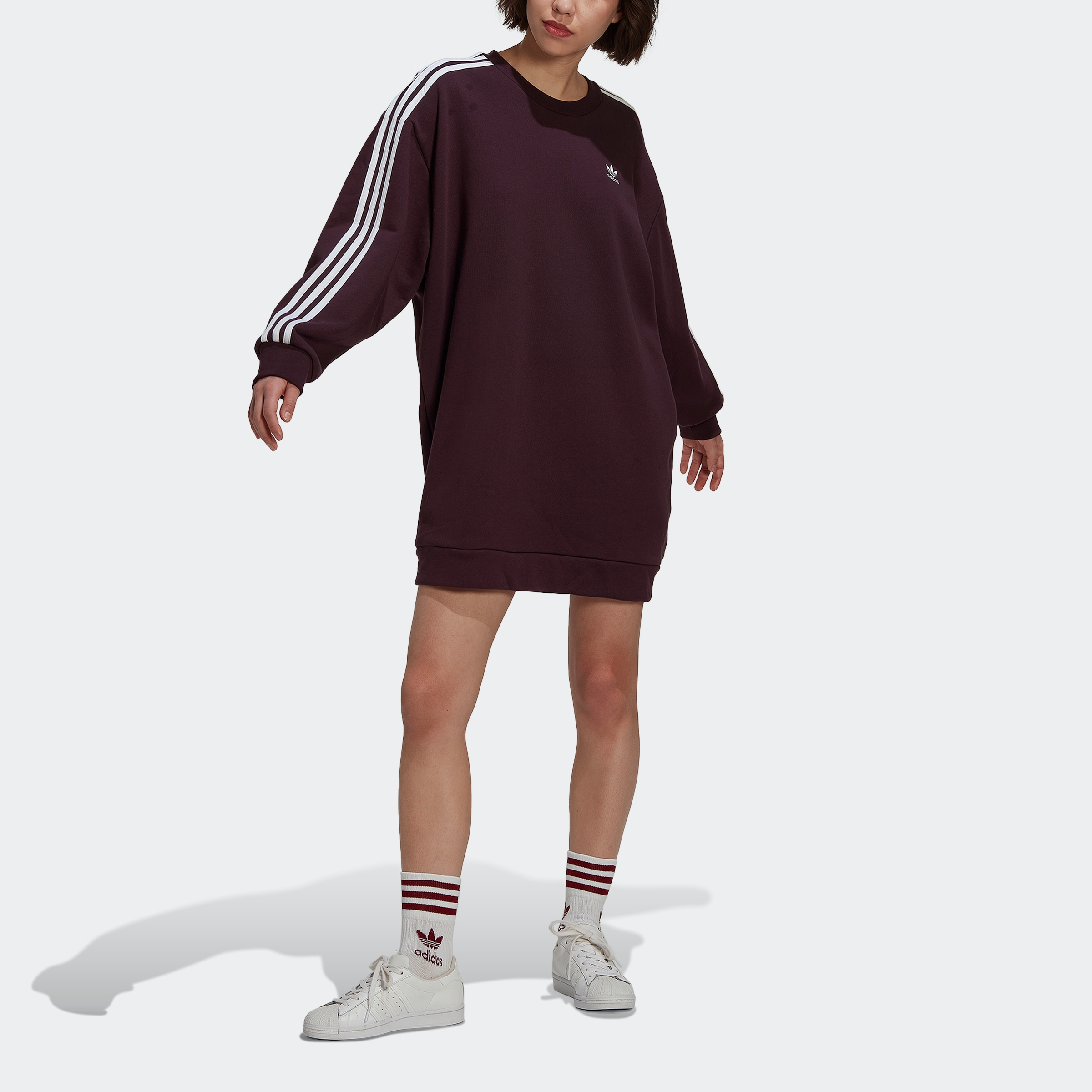 Image of adidas Originals Shirtkleid »ADICOLOR CLASSICS LONG SLEEVE SWEATKLEID« bei Ackermann Versand Schweiz