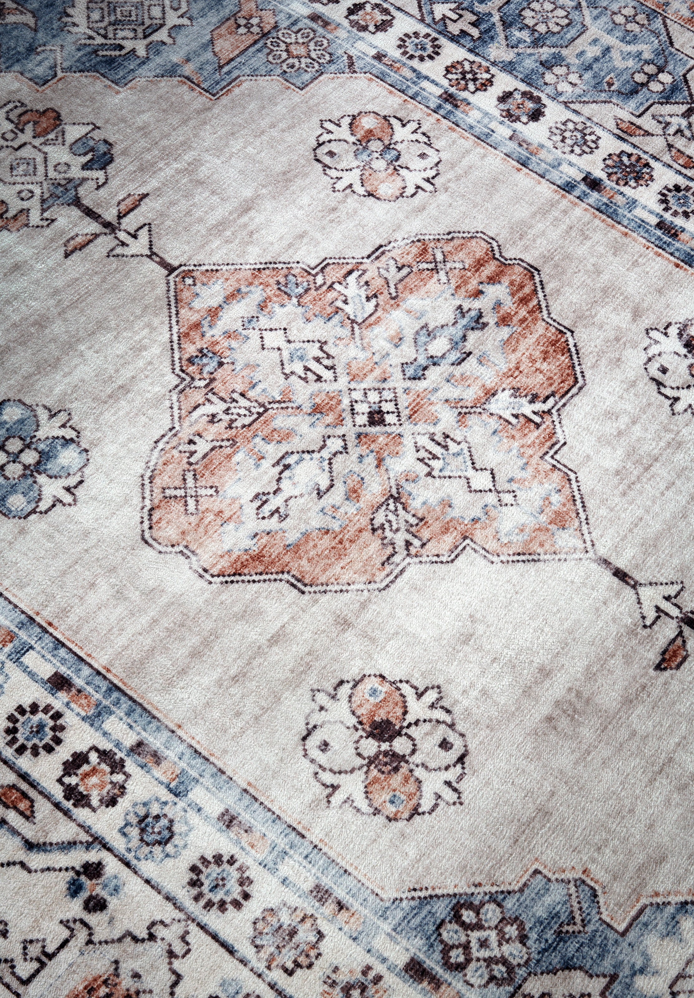 HANSE Home Teppich »Meridiem«, rechteckig, 5 mm Höhe, Kurzflor, Anti Rutsch, Orient, Vintage, Klassisch, Wohnzimmer, Flur