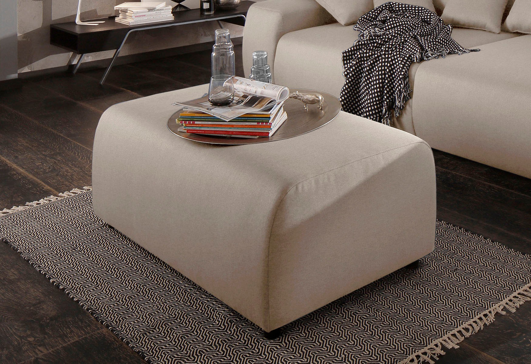 Image of Home affaire Polsterhocker »Sundance Luxus«, mit besonders hochwertiger Polsterung für bis zu 140 kg pro Sitzfläche bei Ackermann Versand Schweiz