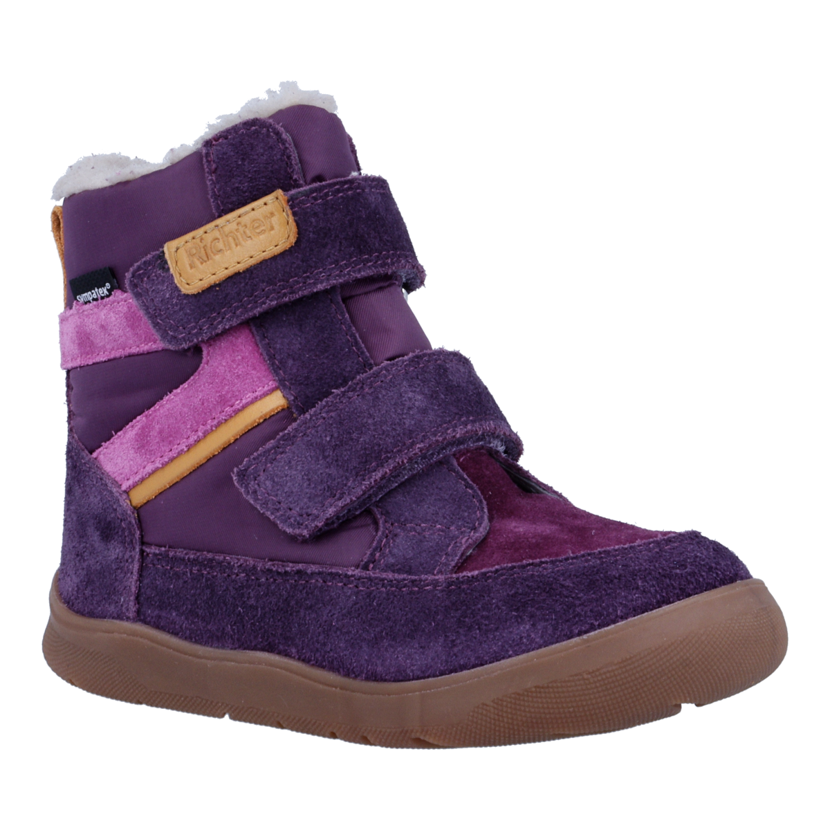 Richter Chaussures pieds nus »Samy Winter«  Bottes d'hiver avec empiècements contrastants, gabarit de tailles à télécharger