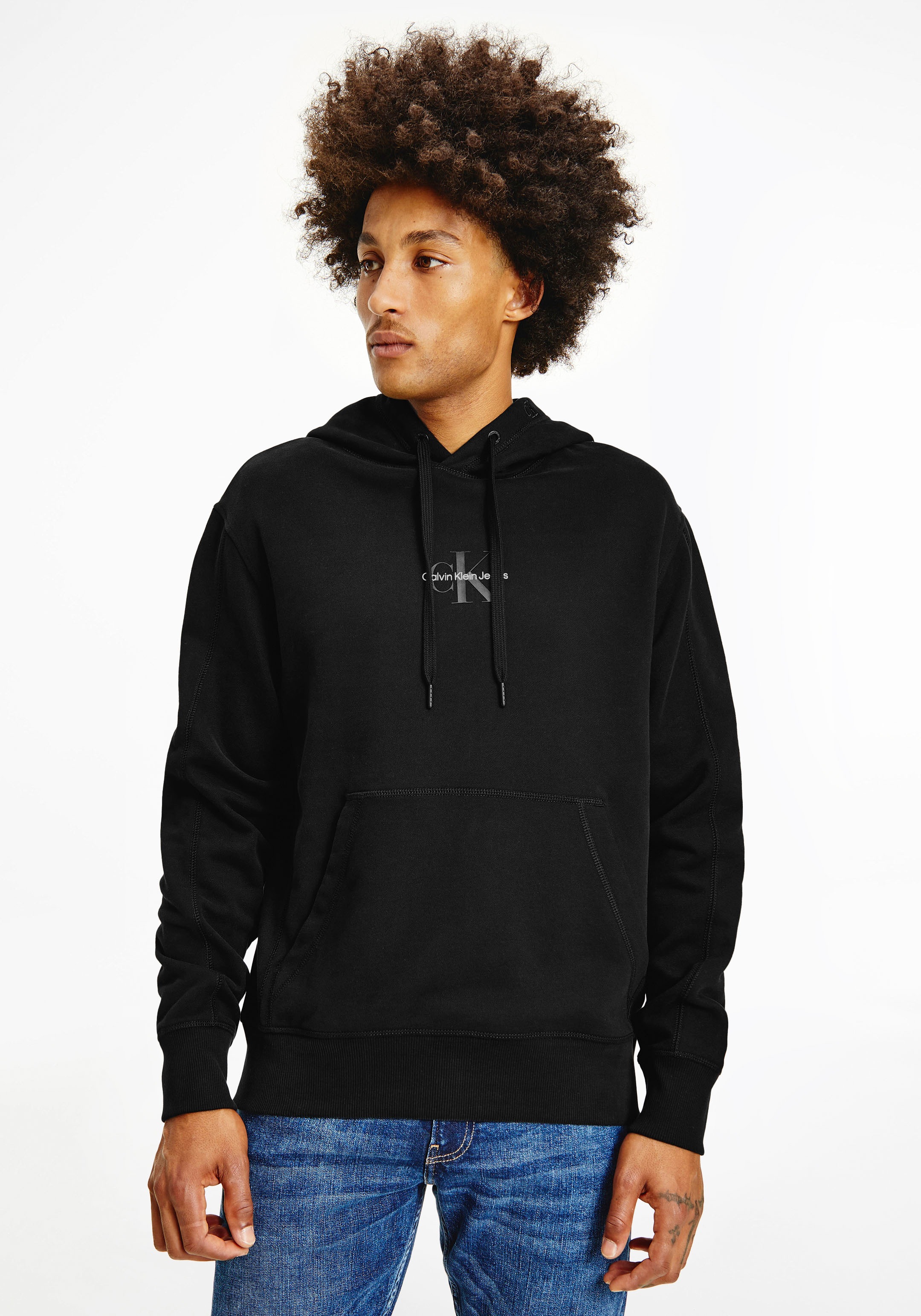 Image of Calvin Klein Jeans Kapuzensweatshirt »MONOGRAM LOGO HOODIE« bei Ackermann Versand Schweiz