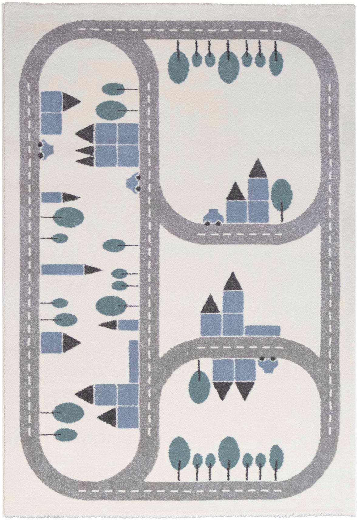 Image of Primaflor-Ideen in Textil Kinderteppich »VILLA - Streets«, rechteckig, 11,5 mm Höhe, Kurzflor, Strassen-Spiel-Teppich, Kinderzimmer bei Ackermann Versand Schweiz