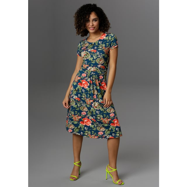 ♕ Aniston CASUAL Sommerkleid, mit farbenfrohem Blumendruck  versandkostenfrei auf