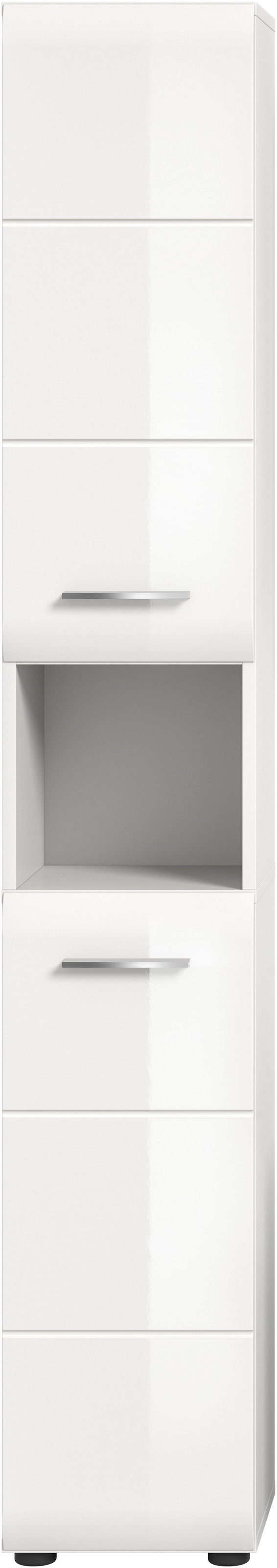 INOSIGN Stauraumschrank 1 Stk. tlg. Florenz, Hochschrank, Weiss Hochglanz Tiefzieh, 185 cm hoch, Bad
