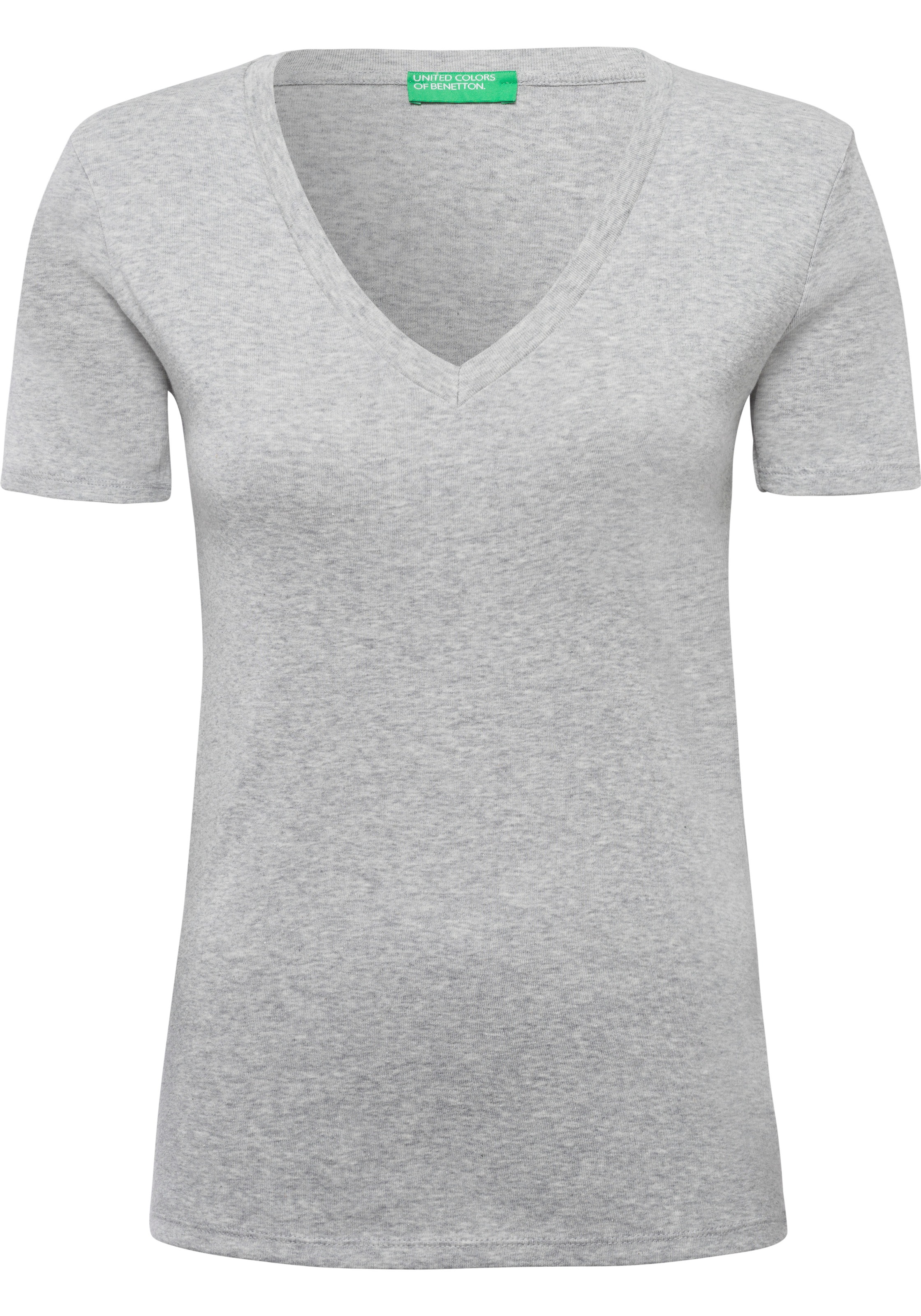 Image of United Colors of Benetton T-Shirt, mit sportlichem V-Ausschnitt bei Ackermann Versand Schweiz