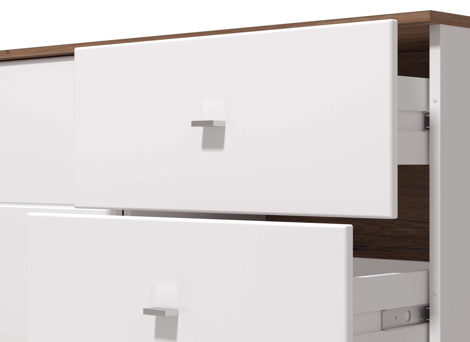 INOSIGN TV-Board »Burgundy Lowboard, TV-Schrank, TV-Ständer, Hochglanzfronten« Hochglanzfronten und eine Innenausstattung in Flagstaff Eiche