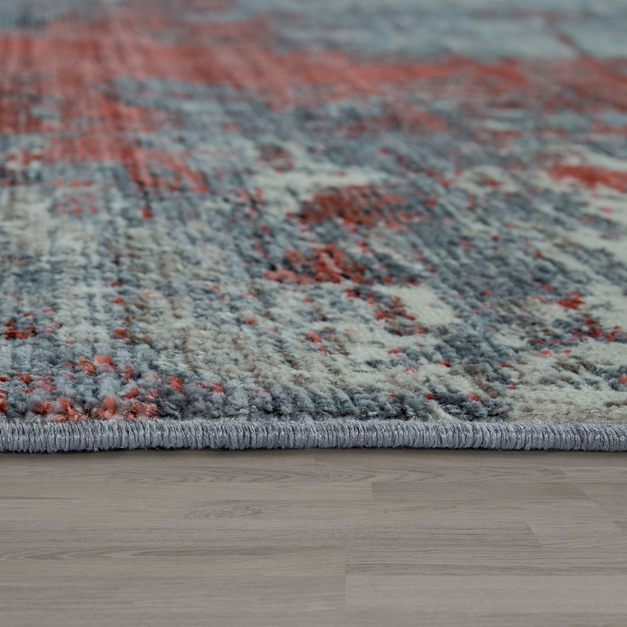 Paco Home Teppich »Pandora 328« rechteckig 5 mm Höhe Kurzflor, Handweb-Optik, modernes Design, mit Fransen