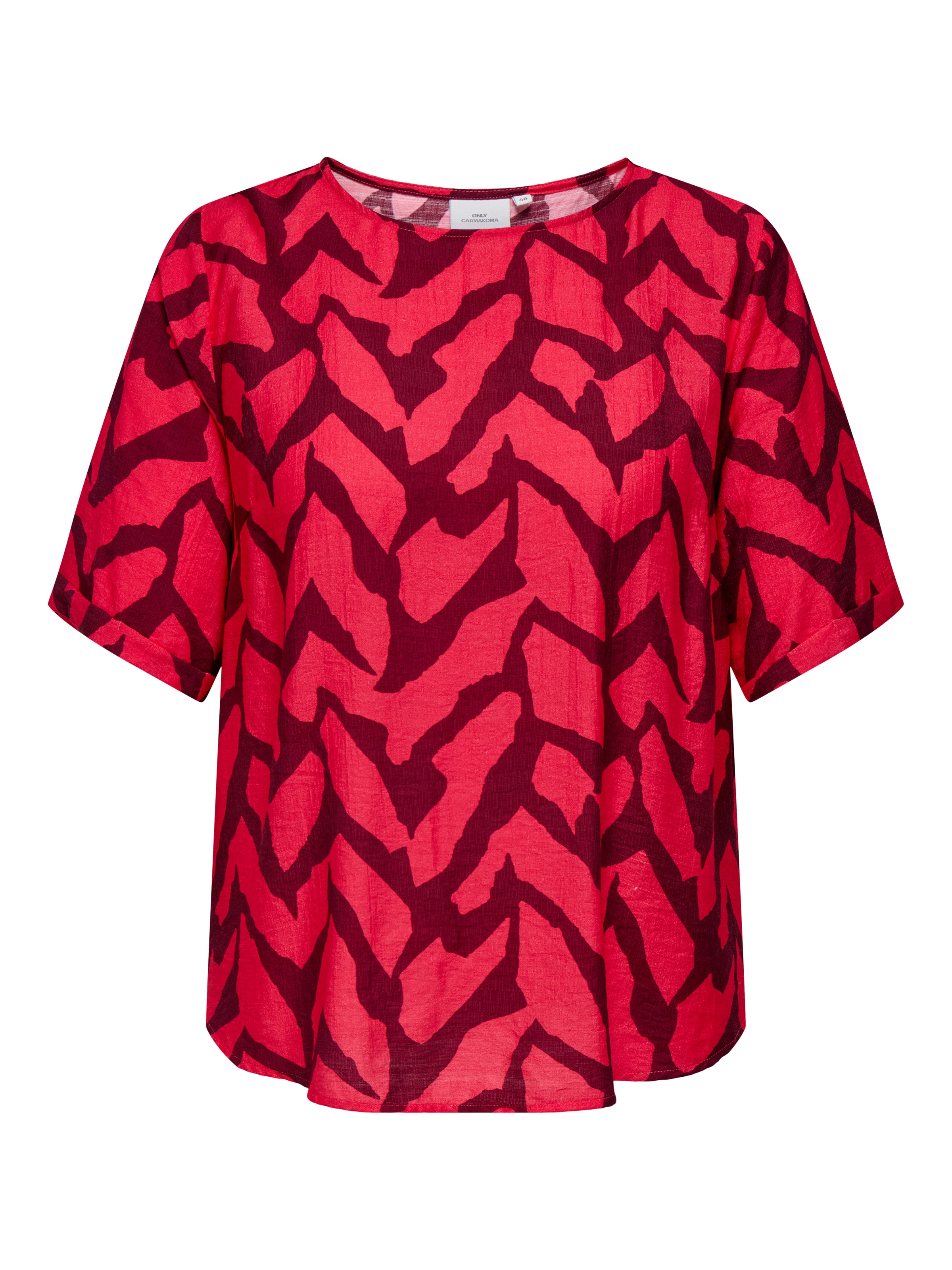 ONLY CARMAKOMA Blusenshirt »CARBERIET SS TOP AOP«