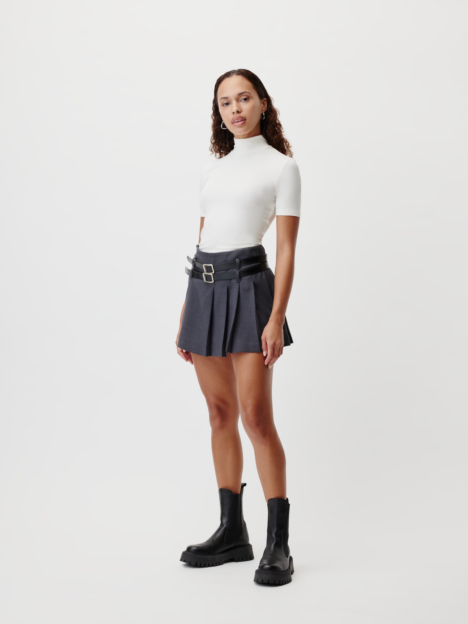 LeGer T-shirt »Larina, LeGer by Lena Gercke« Regular fit mit Stehkragen