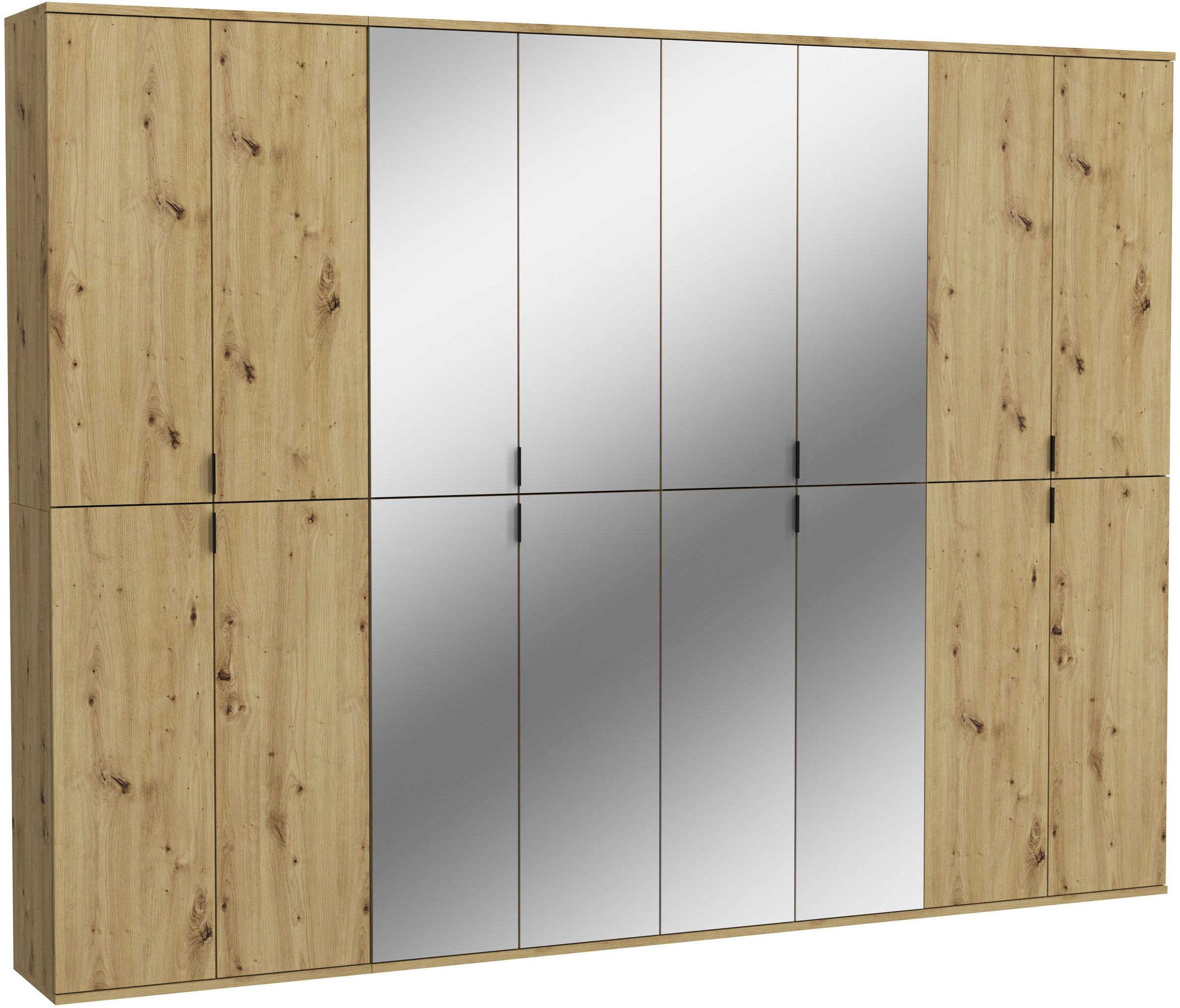 Image of Home affaire Garderoben-Set "Trondheim, Breite 244 cm, best. aus 4 Schränken, 16 Türen, 36 Fächer" Set, 4 Stk. tlg.