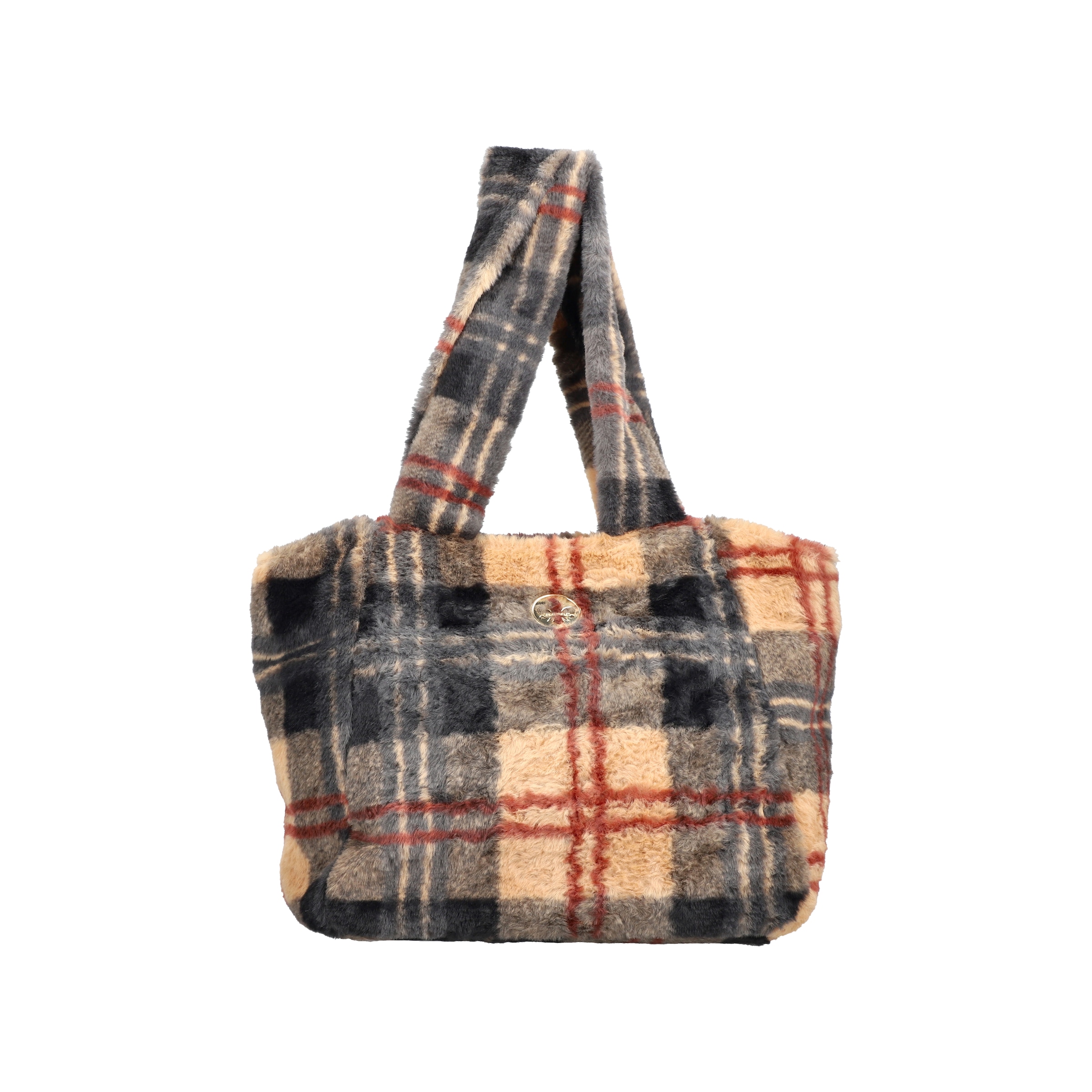 Image of Rieker Shopper Umhängetasche, Schultertasche in modischer Karo-Optik