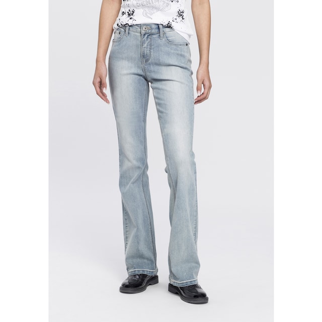 ♕ Arizona Bootcut-Jeans »Shaping«, High Waist versandkostenfrei bestellen