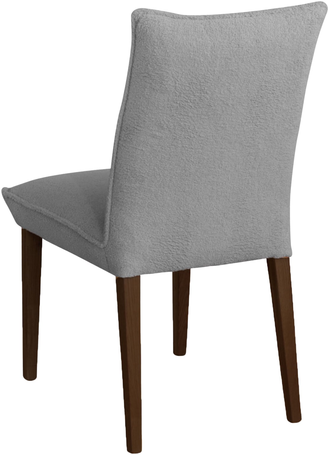 Home affaire 4-Fussstuhl »Atena«, (Set), 2 St., Luxus-Microfaser Teddyoptik, Gestell aus Massivholz Buche, Bezug Teddyoptik