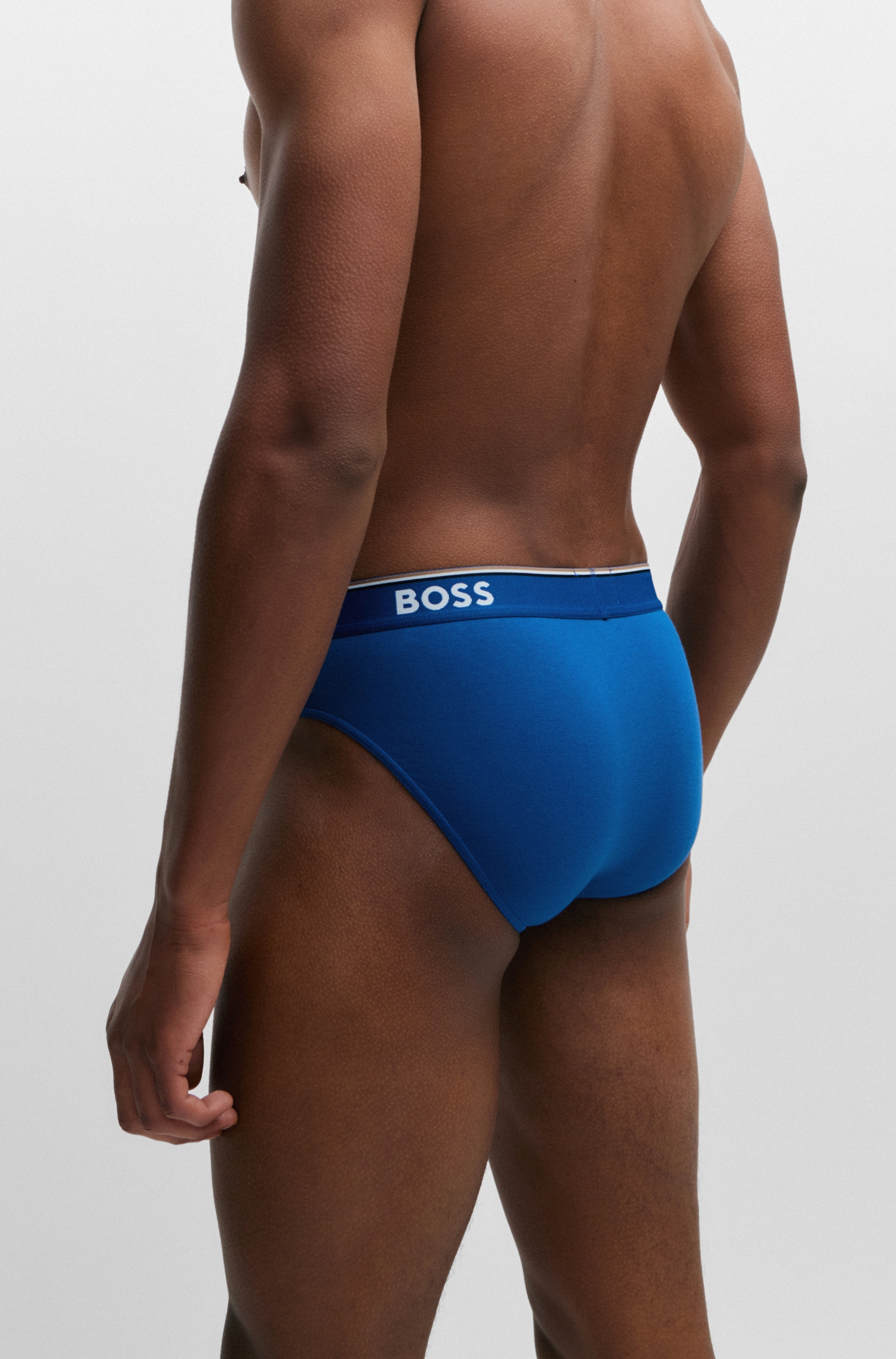 BOSS Slip »Brief 3P Power«, (3 St.), Elastikbund mit Logo