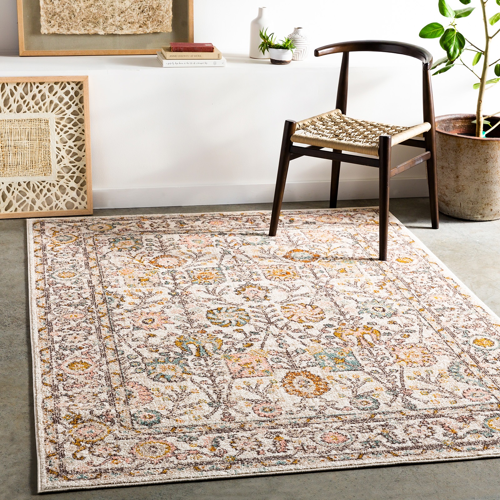 Image of Livabliss Teppich "WICKLOW" rechteckig 13 mm Höhe Orient-Optik, Vintage Design, Boho Stil, Kurzflor, Wohnzimmer