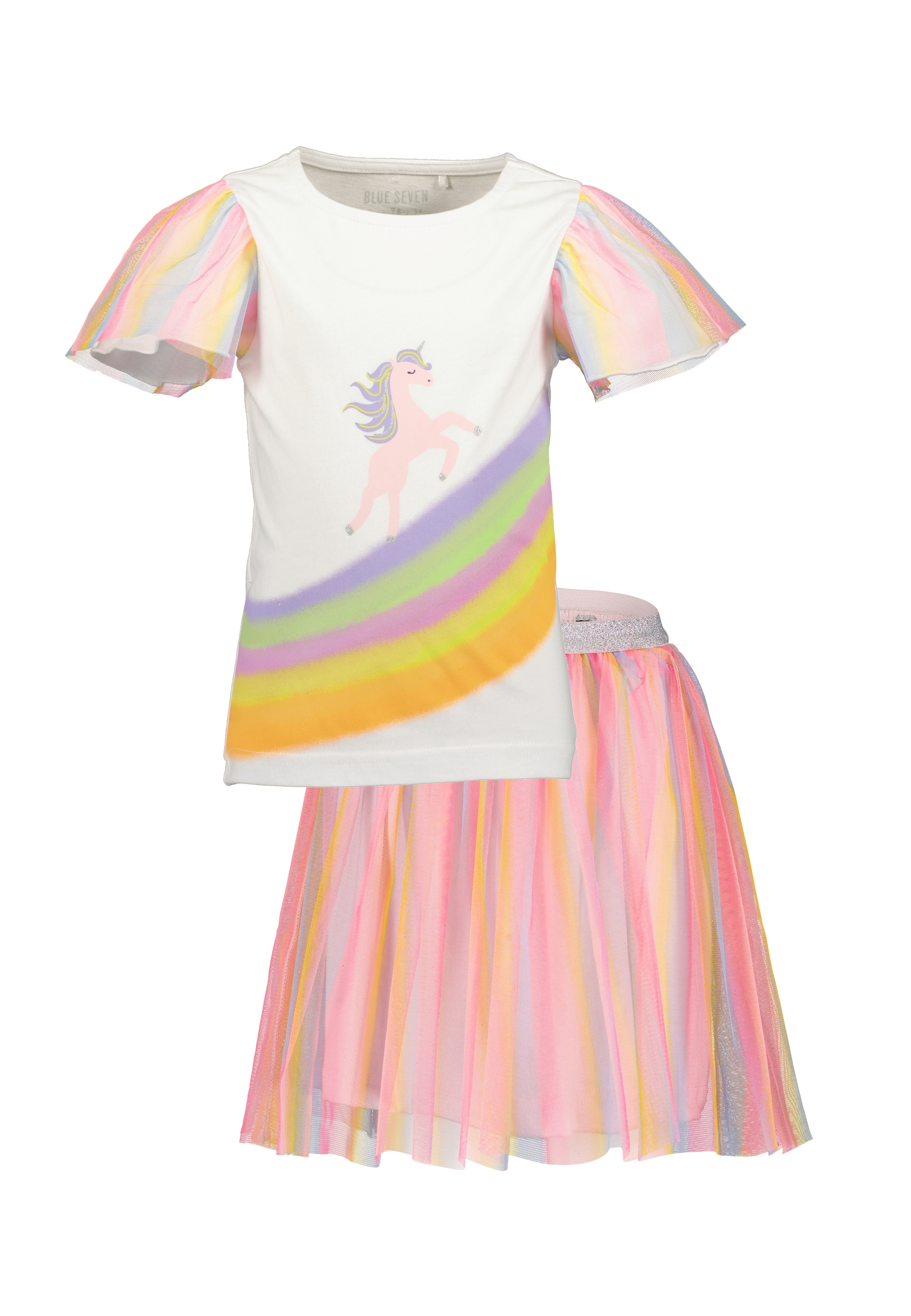 Image of Blue Seven T-Shirt "Mädchen Set mit T-Shirt und Tüllrock"